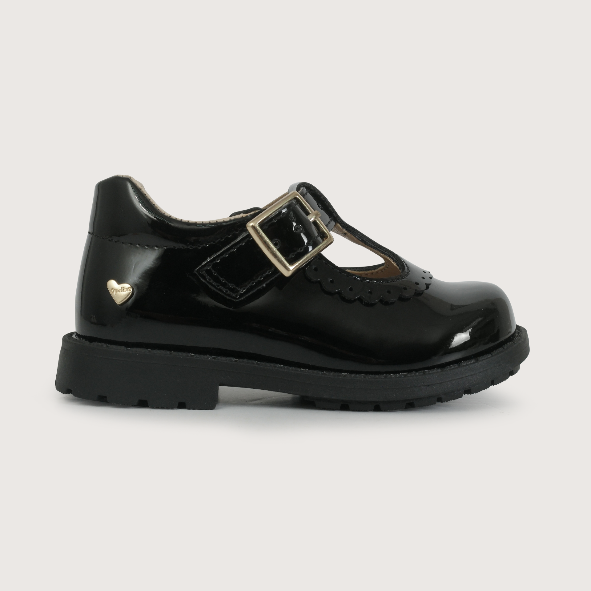 Reina charol negra de niña-1