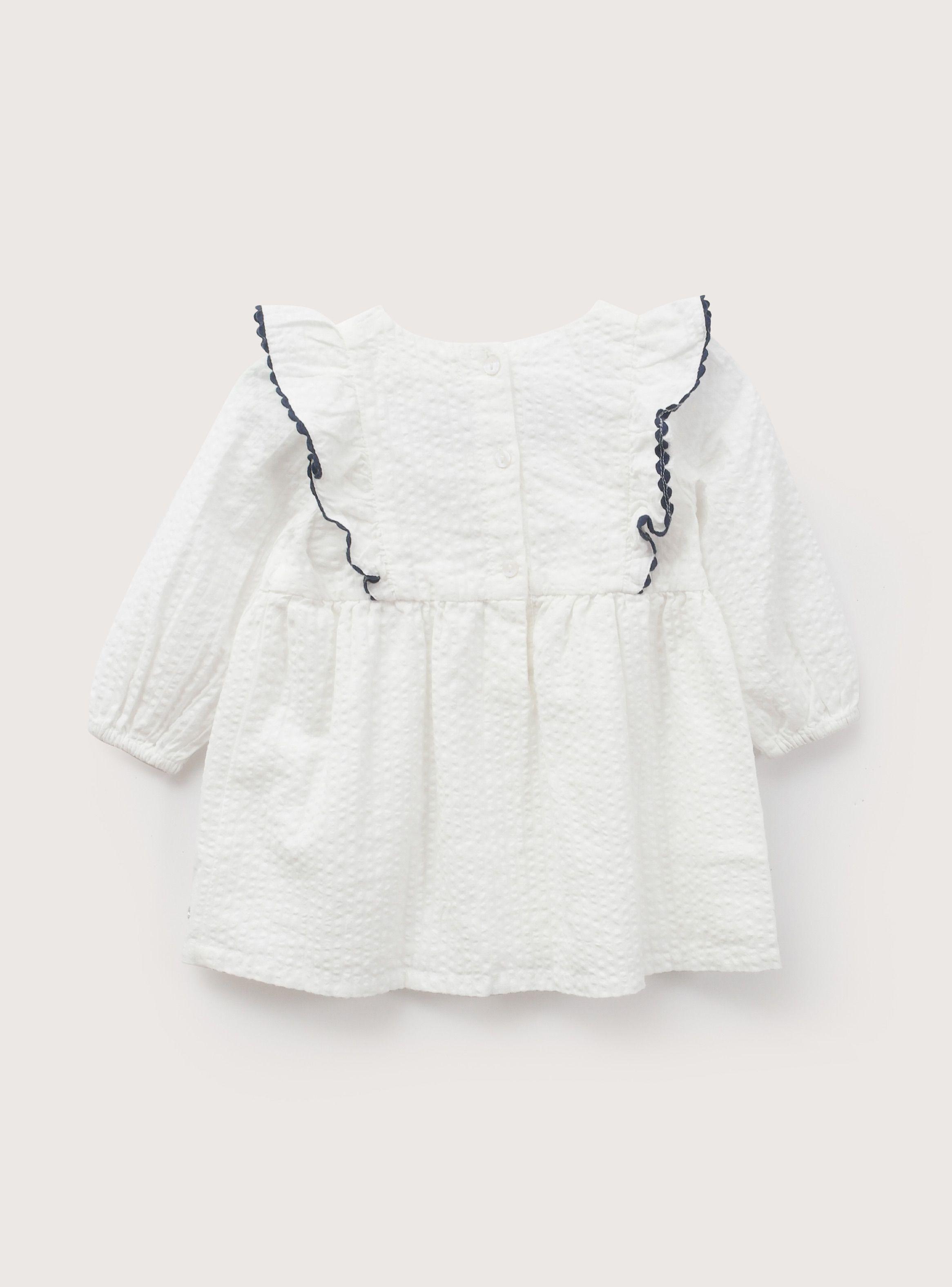 Vestido Manga Larga Blanco Infant Niña-2