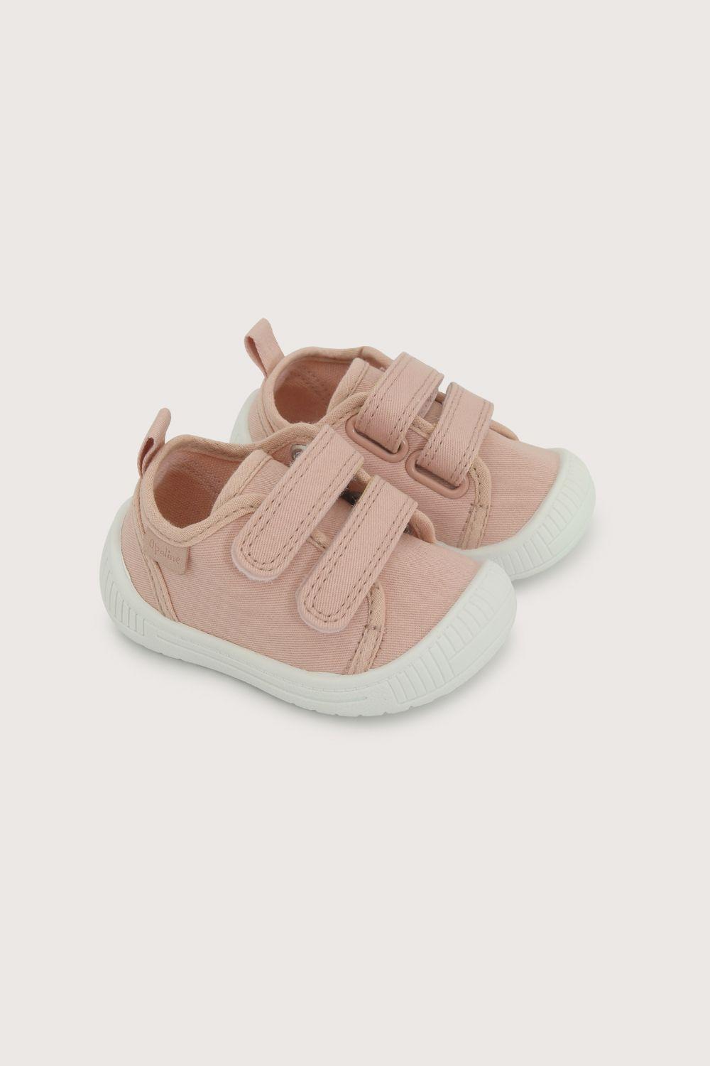 Zapatilla primeros pasos rosada de niña-0