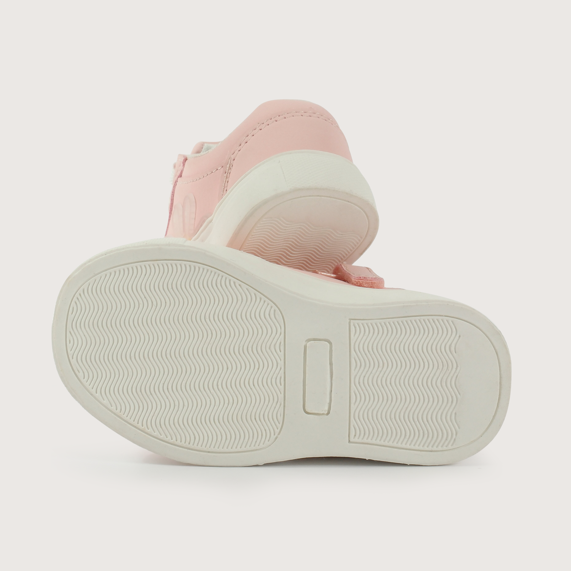 Zapatilla flor rosada de niña-2