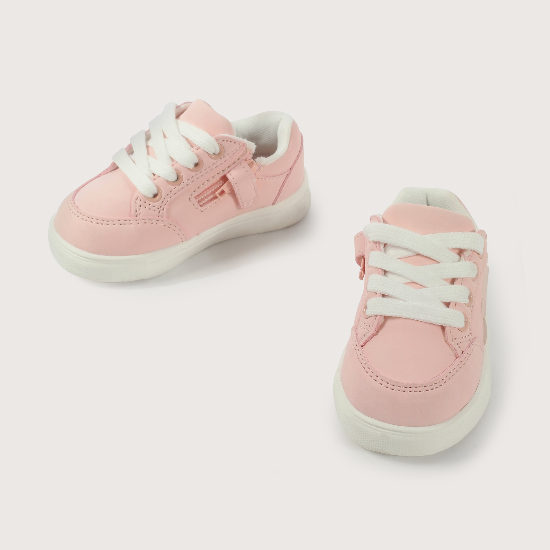 Zapatilla flor rosada de niña-3