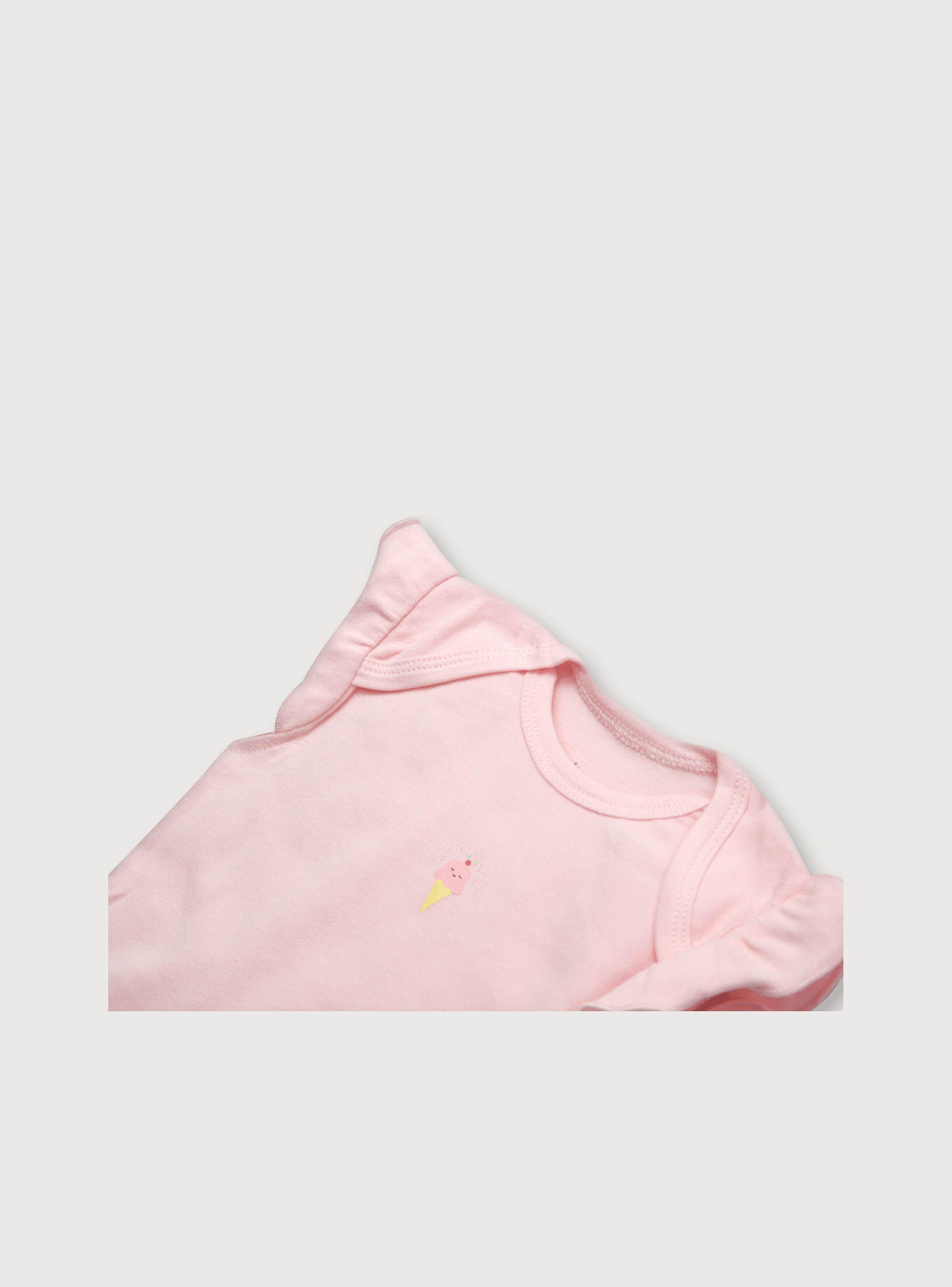 Pack Bodies Niña X3 Manga Alita Rosado (rn A 18 Meses)-4