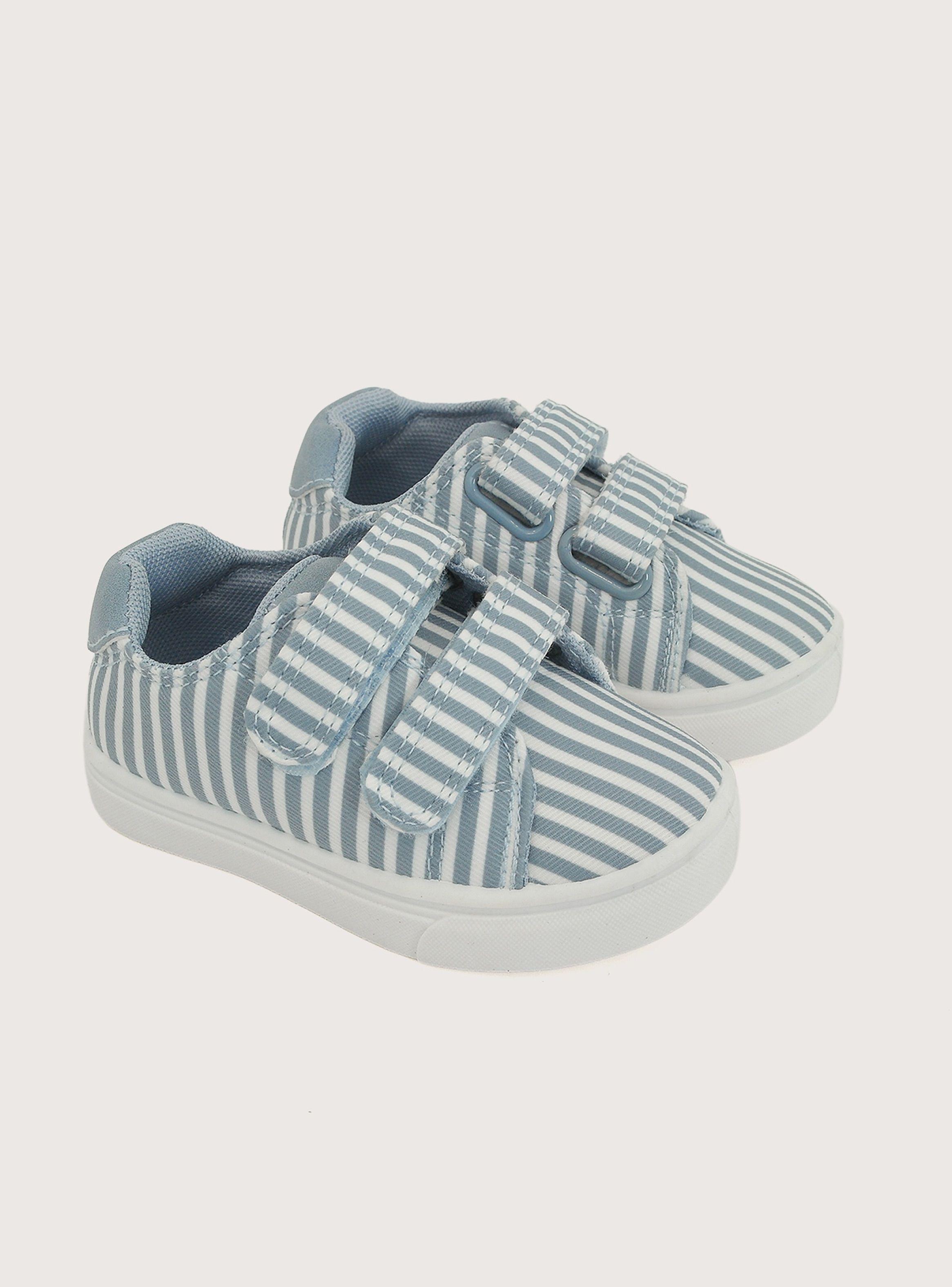 Zapatilla Niño Velcro Celeste-0
