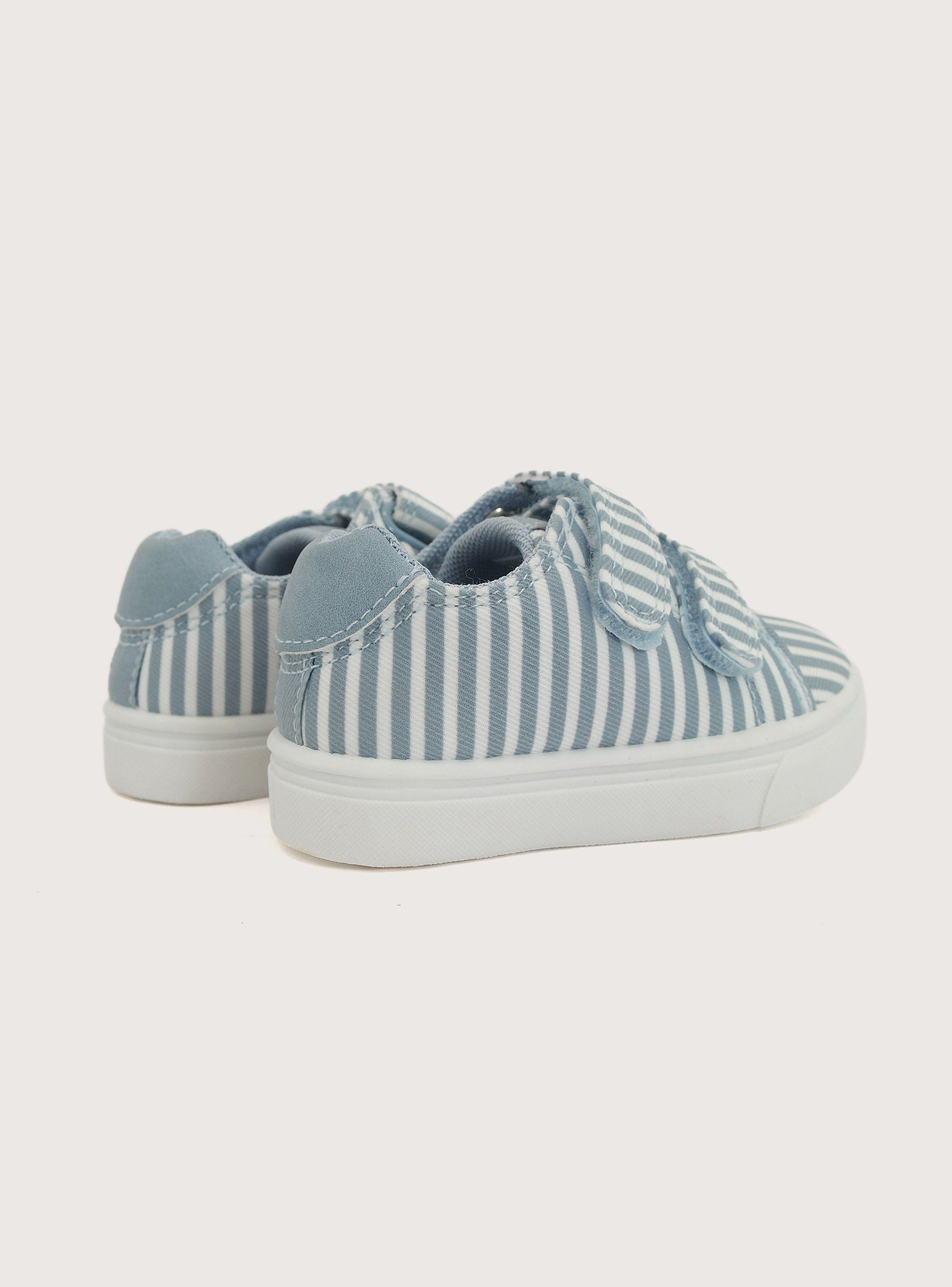 Zapatilla Niño Velcro Celeste-4