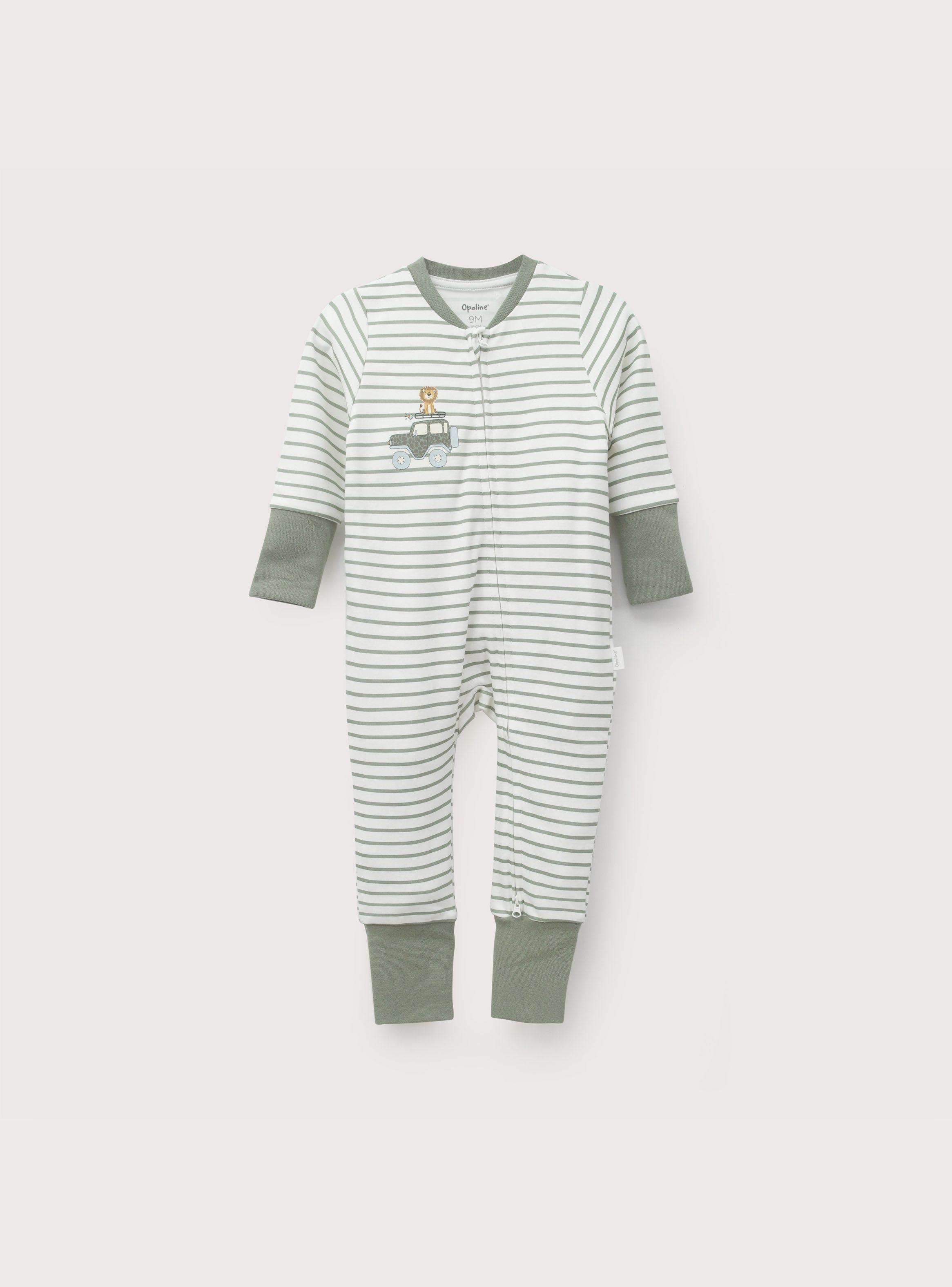 Pijama Rayado Verde Infant Niño-0