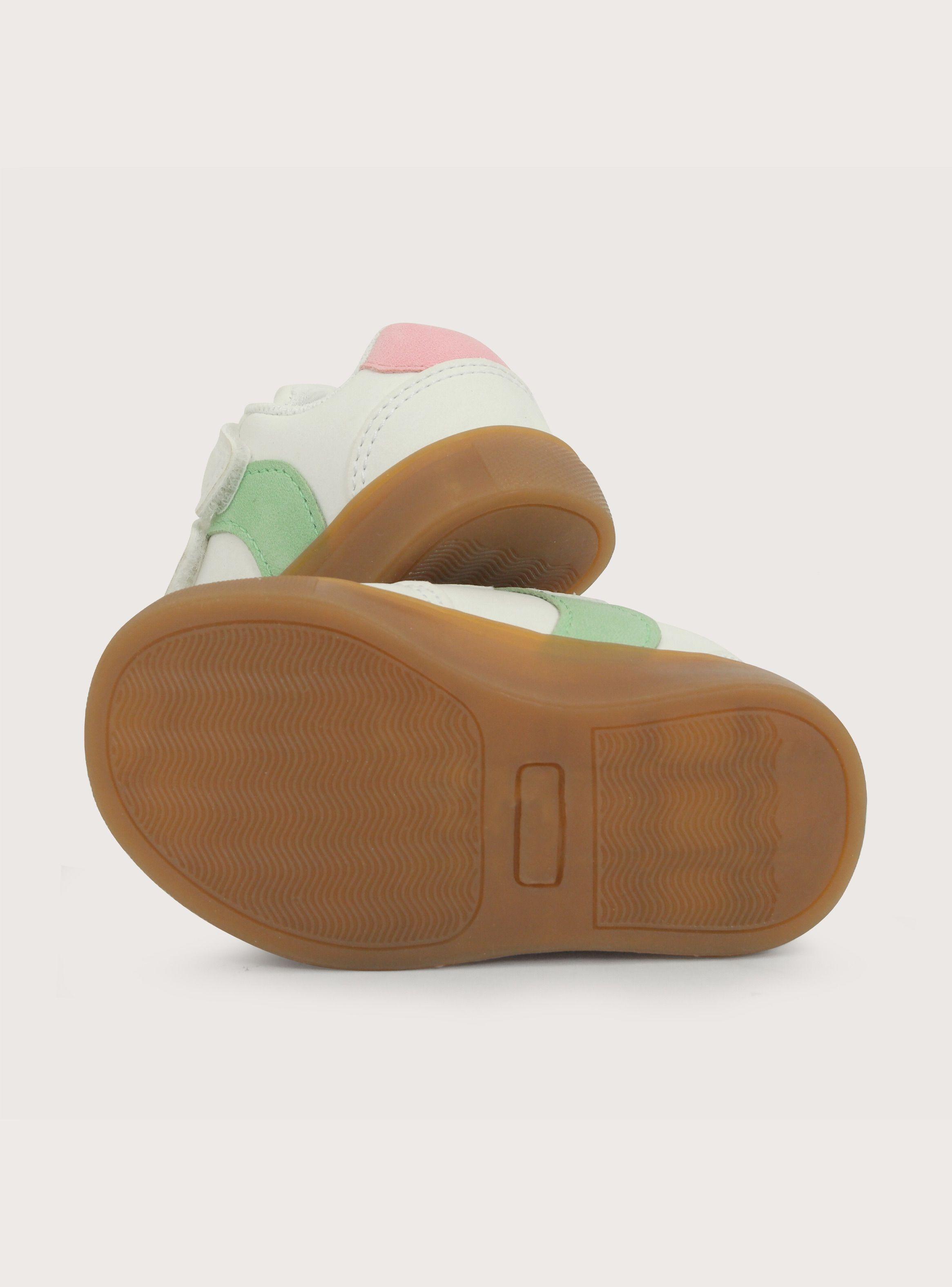 Zapatilla Niña Blanco Con Detalles De Colores-5