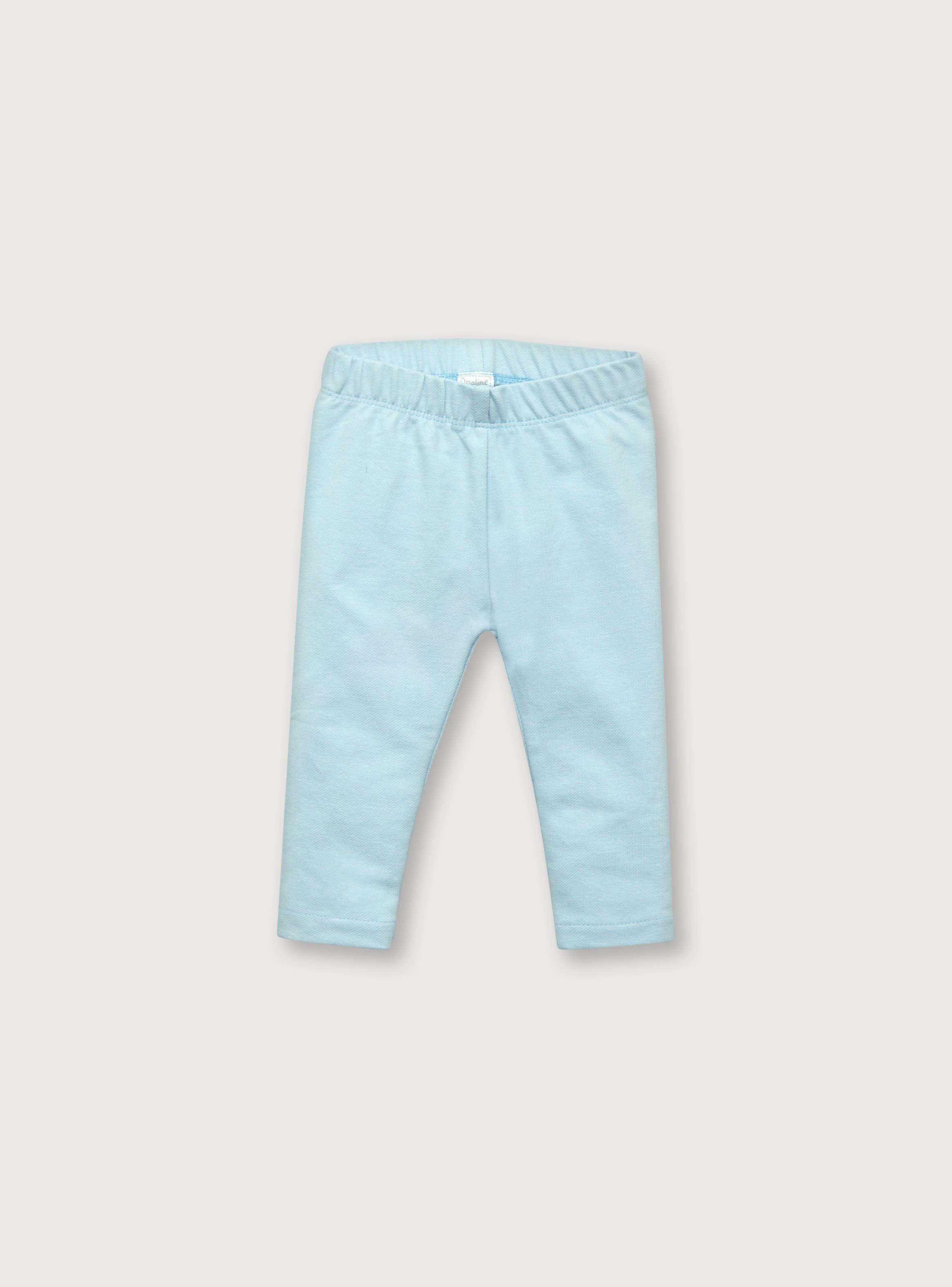 Conjunto Niña Calza + Polera Celeste (prematuro A 18 Meses)-2