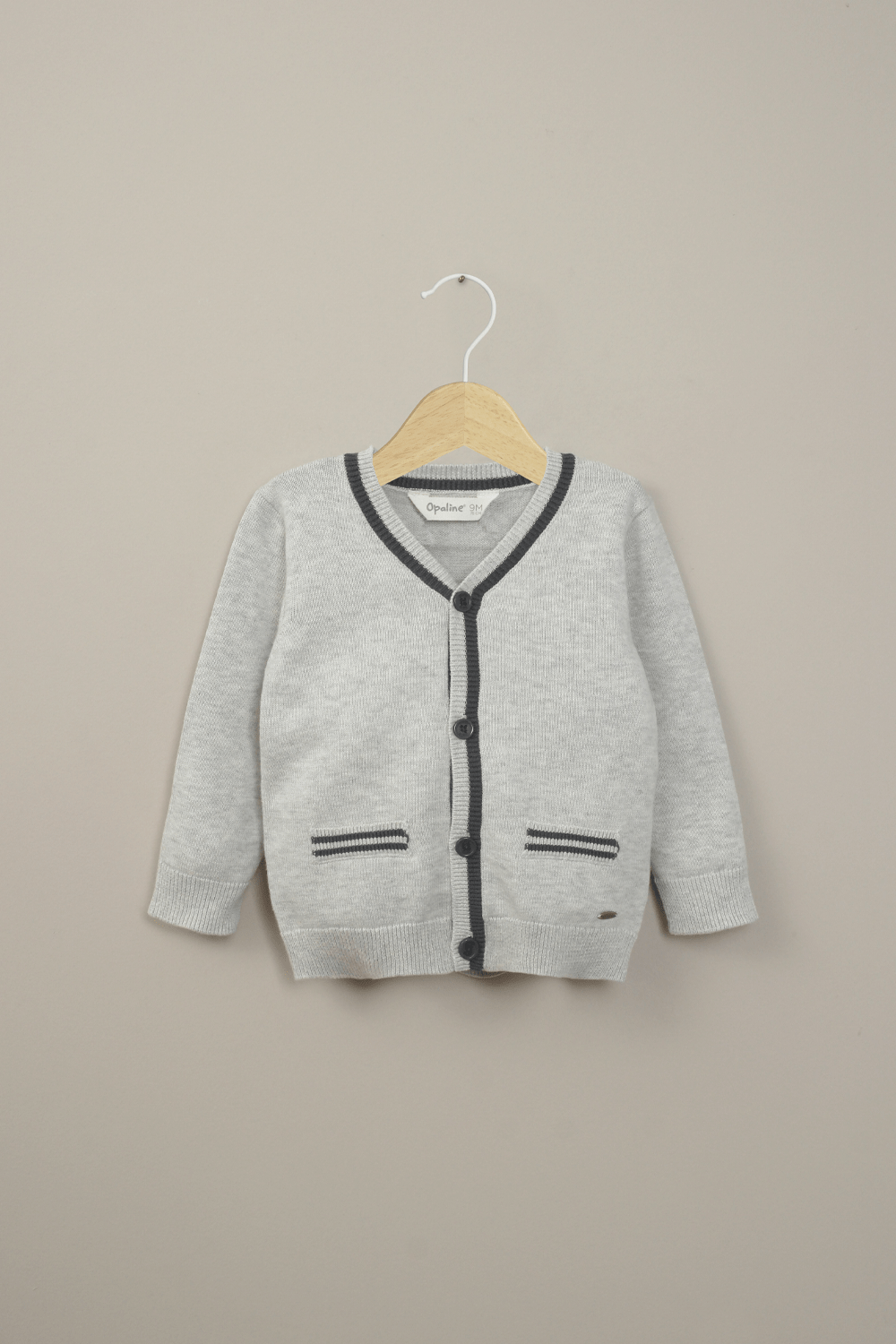 Chaleco gris de niño-0
