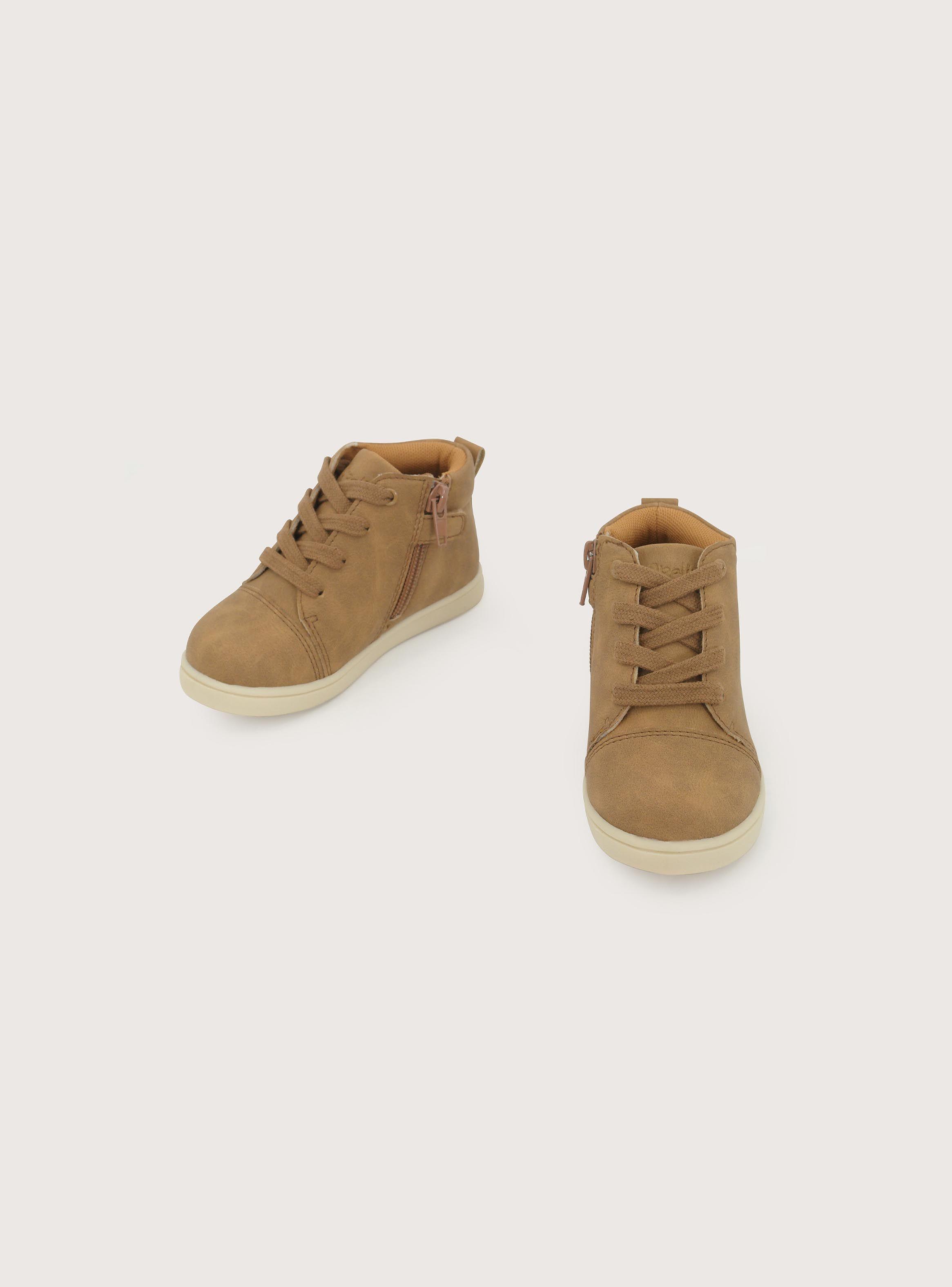 Zapatilla Alta Casual Camel Niño-3