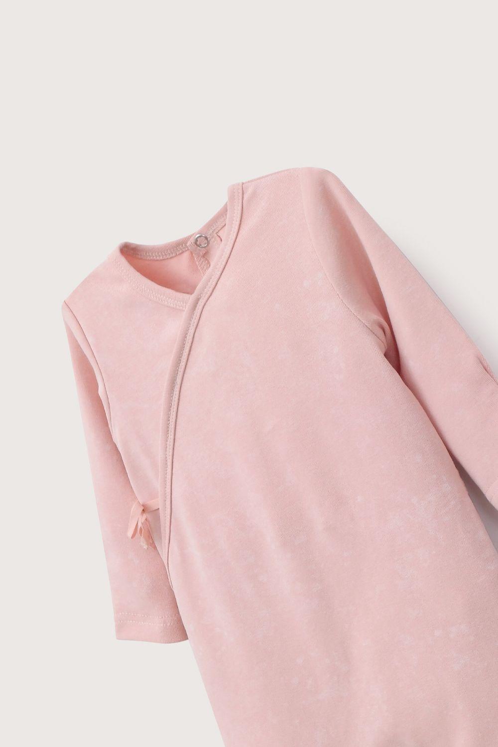 Osito rosado con apertura en la espalda de bebé niña-3