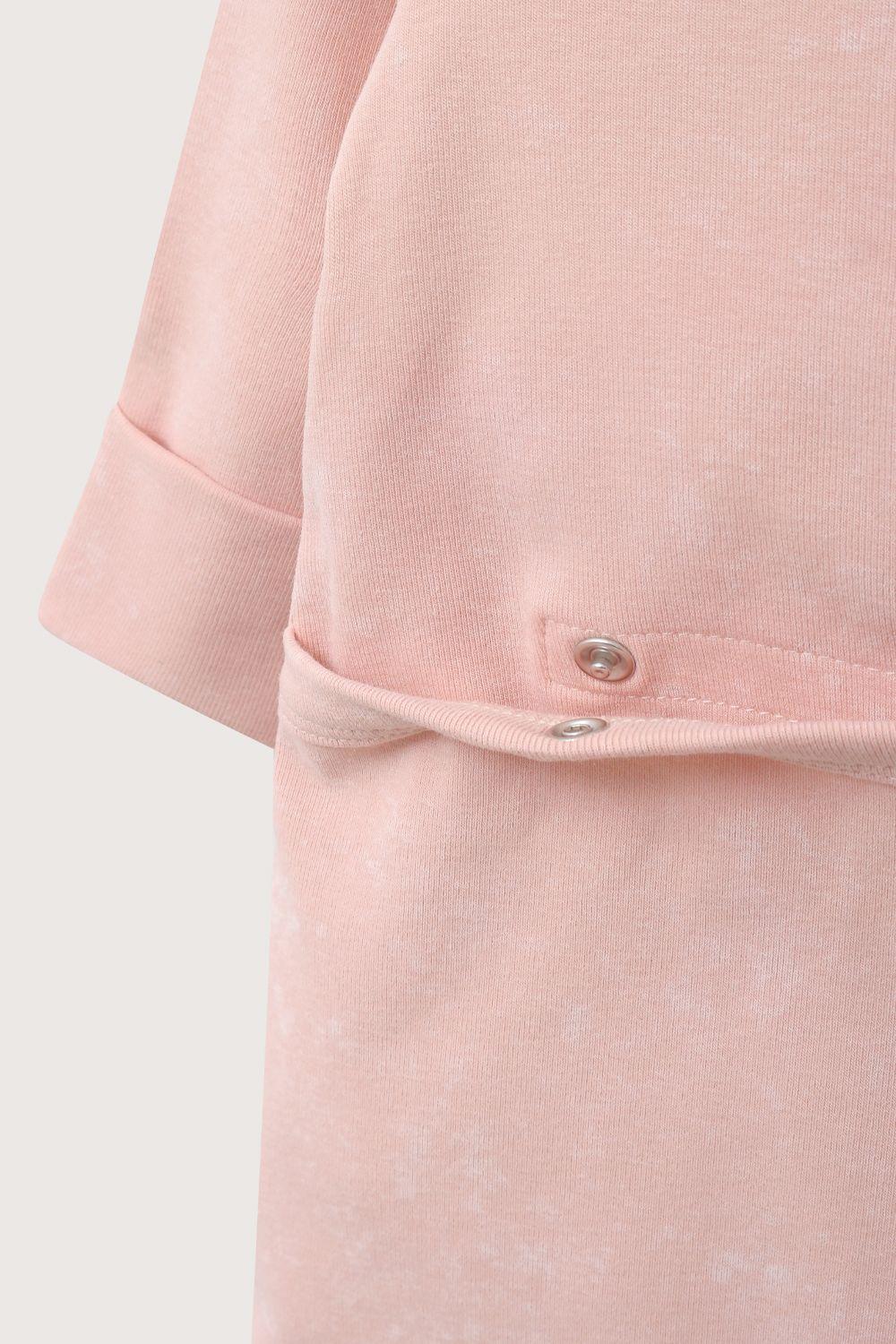 Osito rosado con apertura en la espalda de bebé niña-4