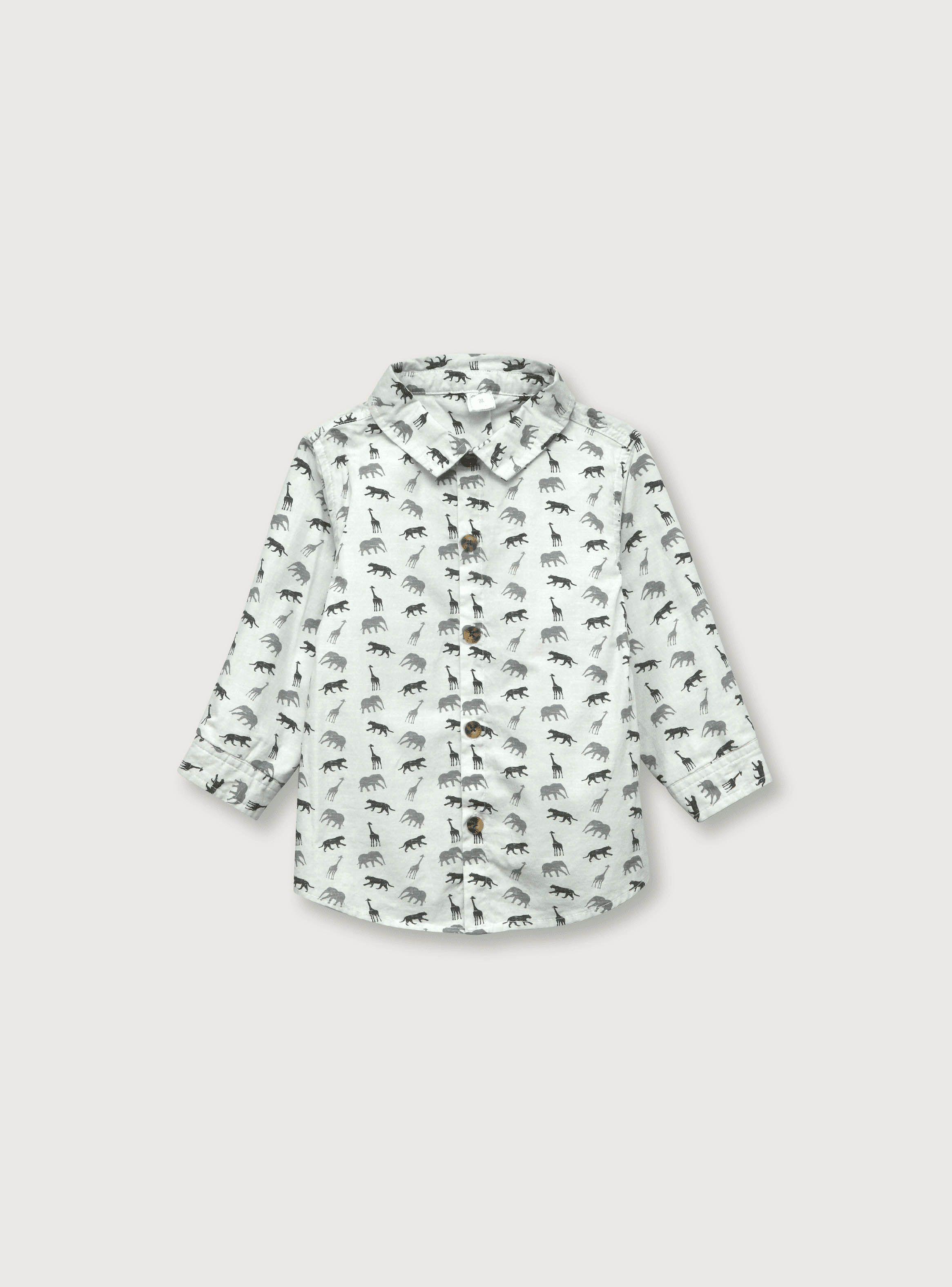 Camisa De Niño Jungla Blanco (6M A 4A) Opaline-0