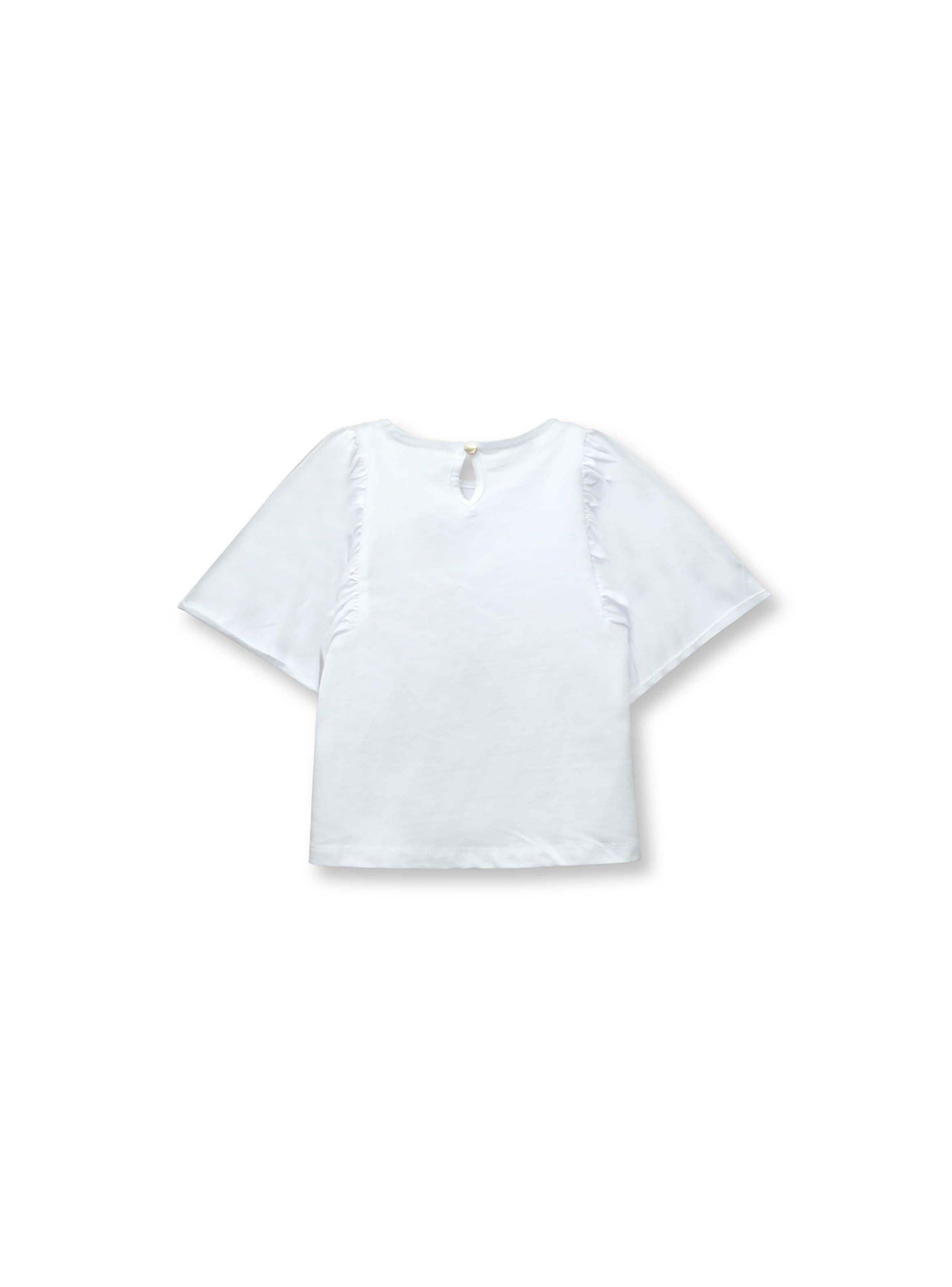 Polera De Niña Manga Amplia Blanco (6M A 4A) Opaline-1