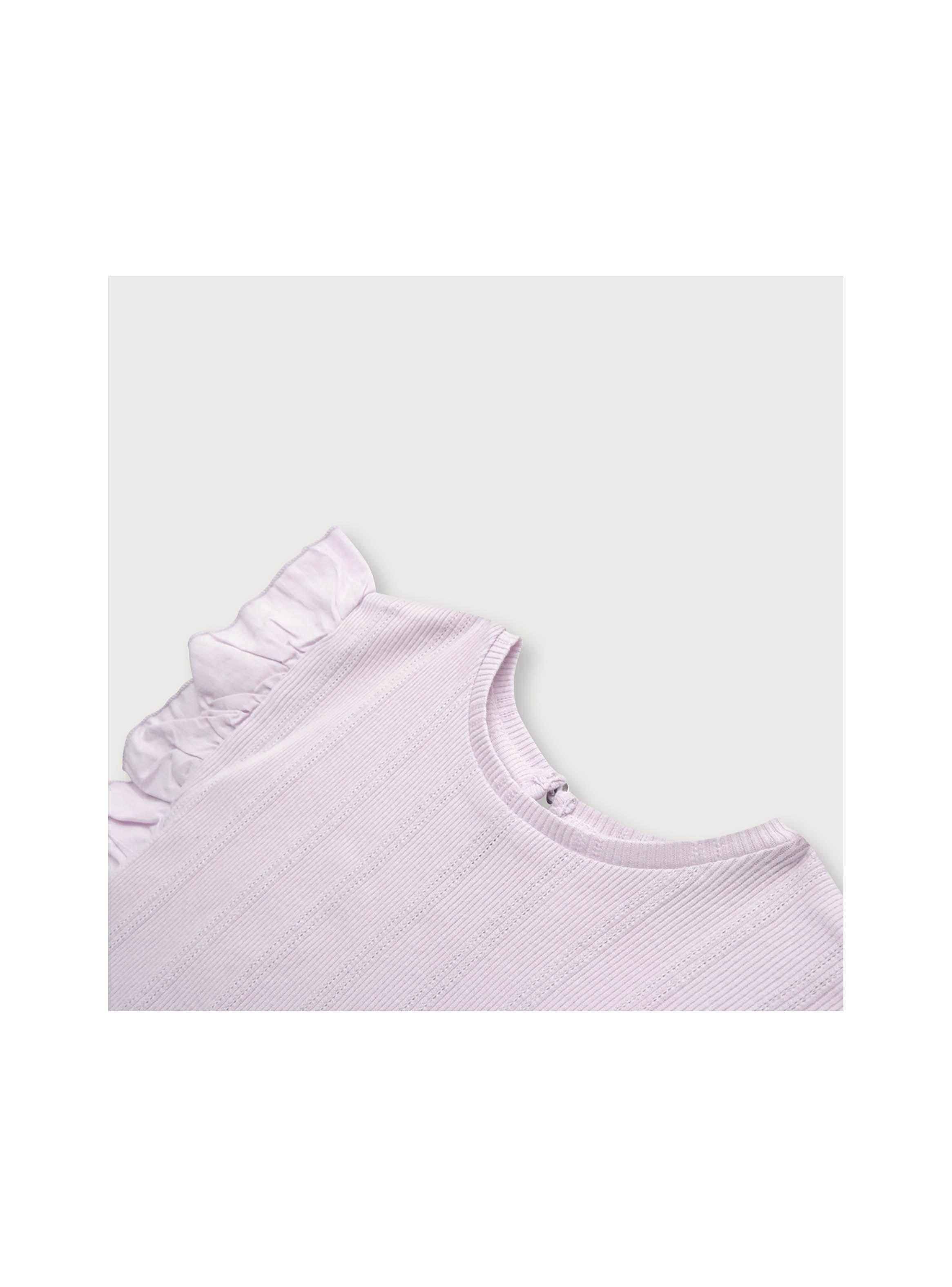 Polera De Niña Rib Vuelos Lila (6M A 4A) Opaline-2