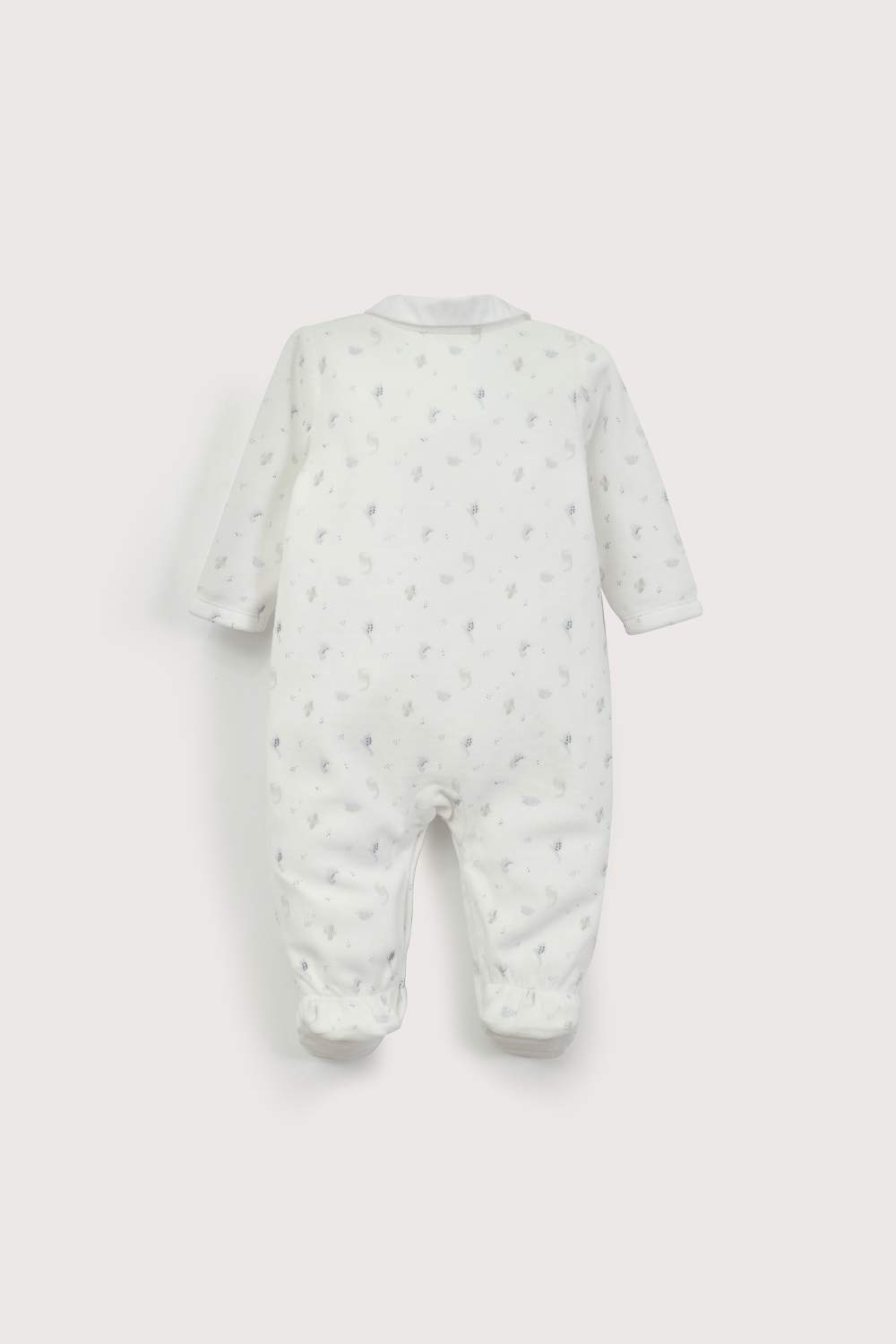 Osito plush blanco de bebé niño-2