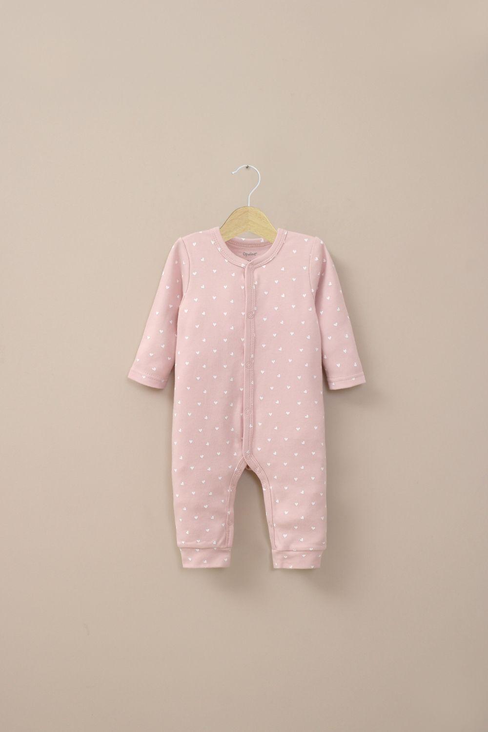 Osito rosado de algodón de bebé niña-0