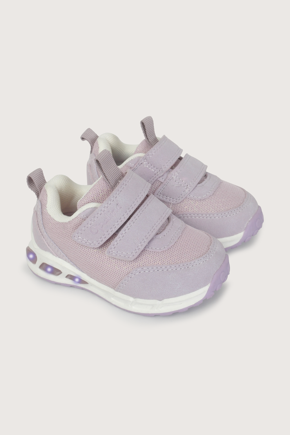 Zapatilla con luz morada de niña-0