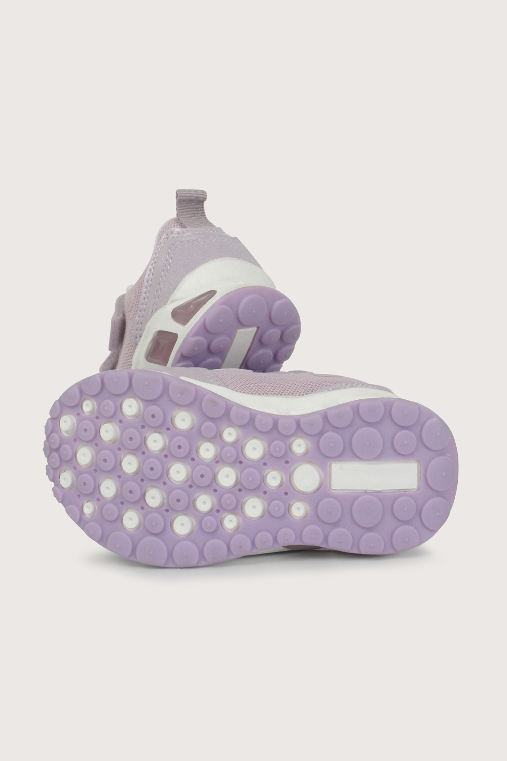 Zapatilla con luz morada de niña-2