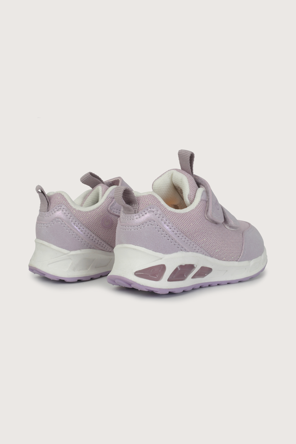 Zapatilla con luz morada de niña-4