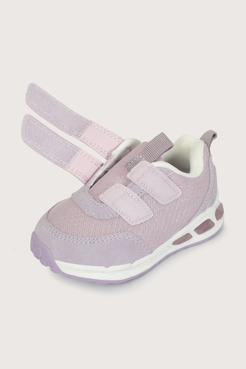 Zapatilla con luz morada de niña-6