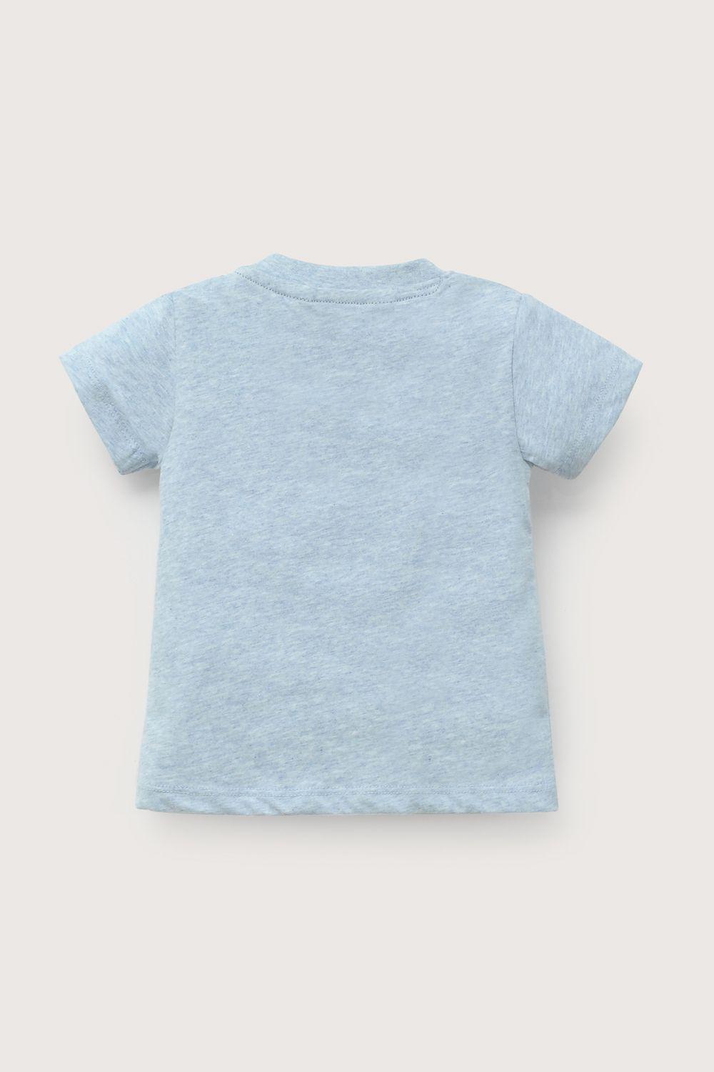 Polera manga corta celeste de niño-2