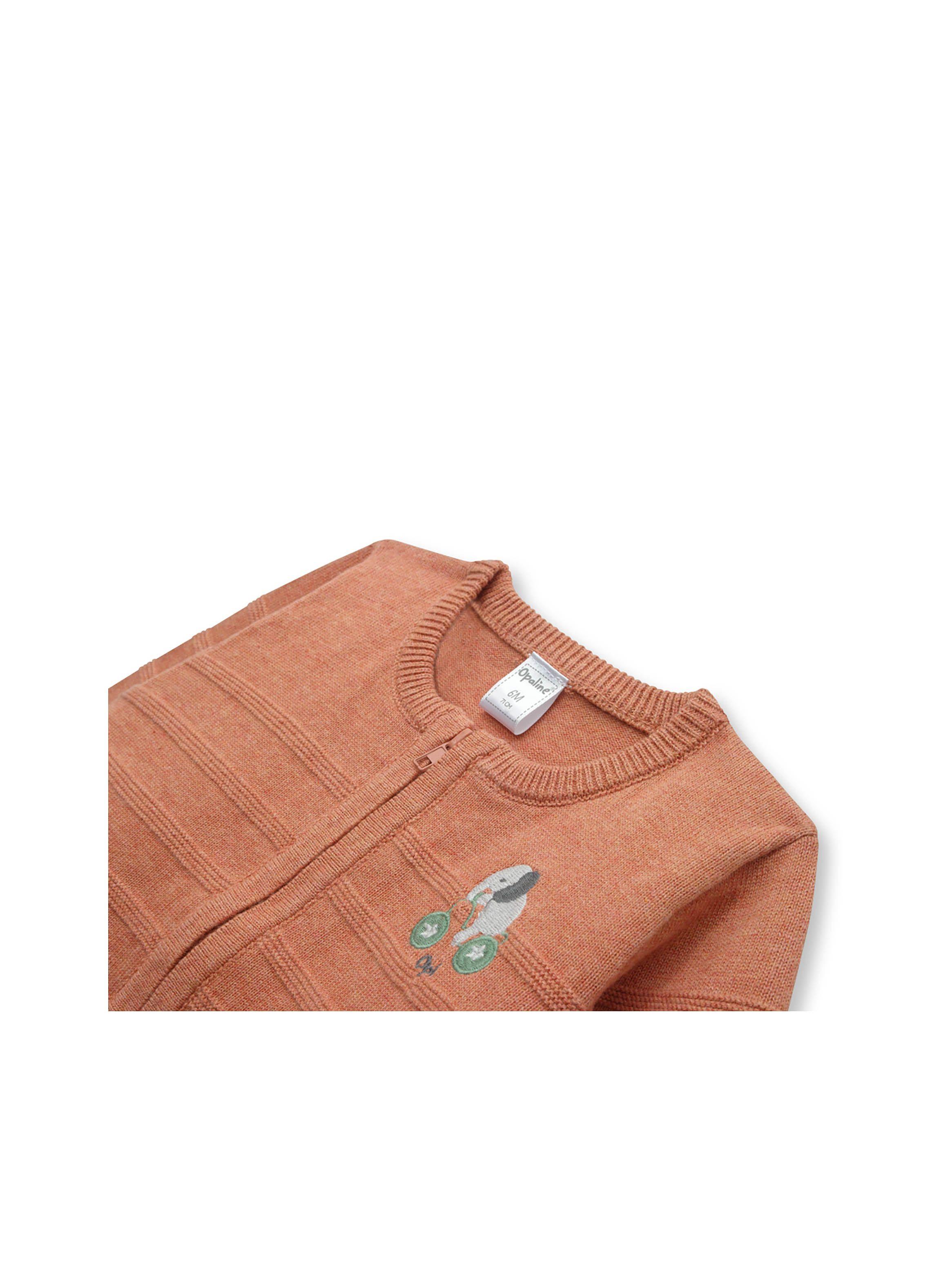 Chaleco de bebé niño con cierre Naranjo (RN - 9M)-2