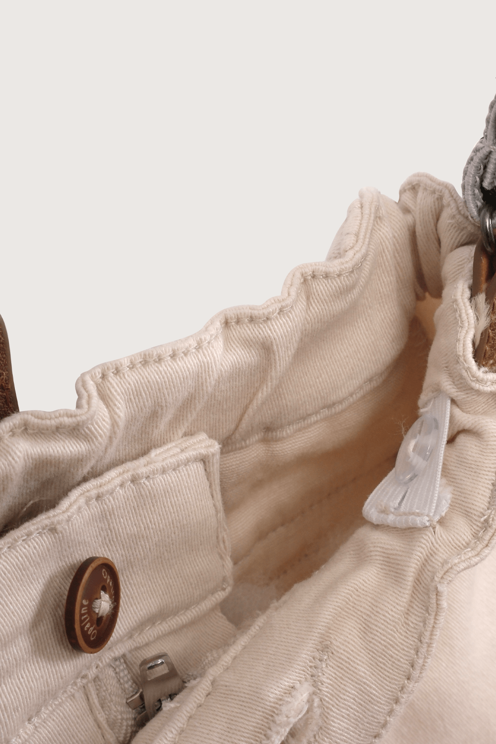 Pantalón con suspensores beige de niño-3