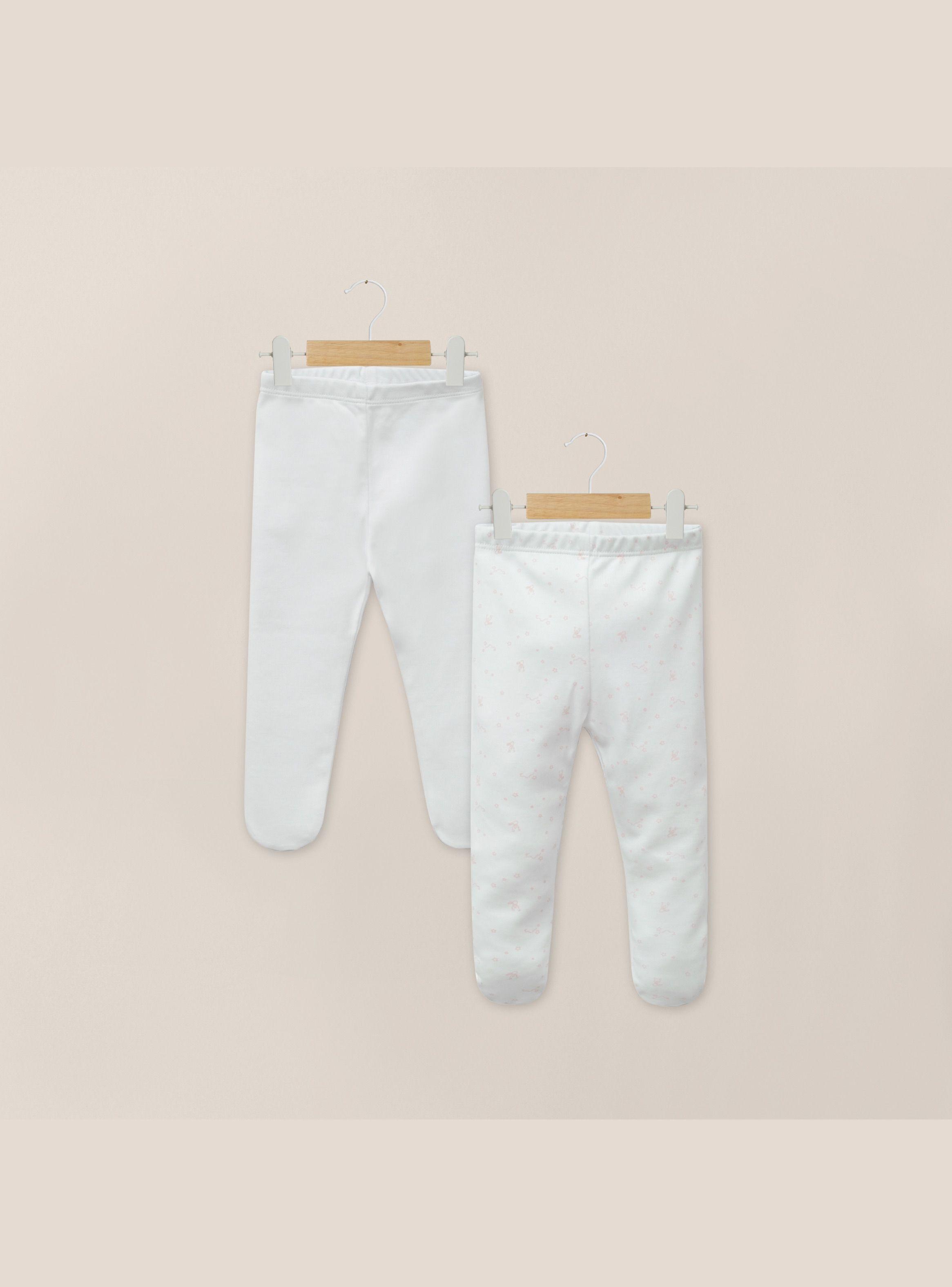Pack 2 Panty Ballerina Blanco Y Rosado Bebé Niña-0