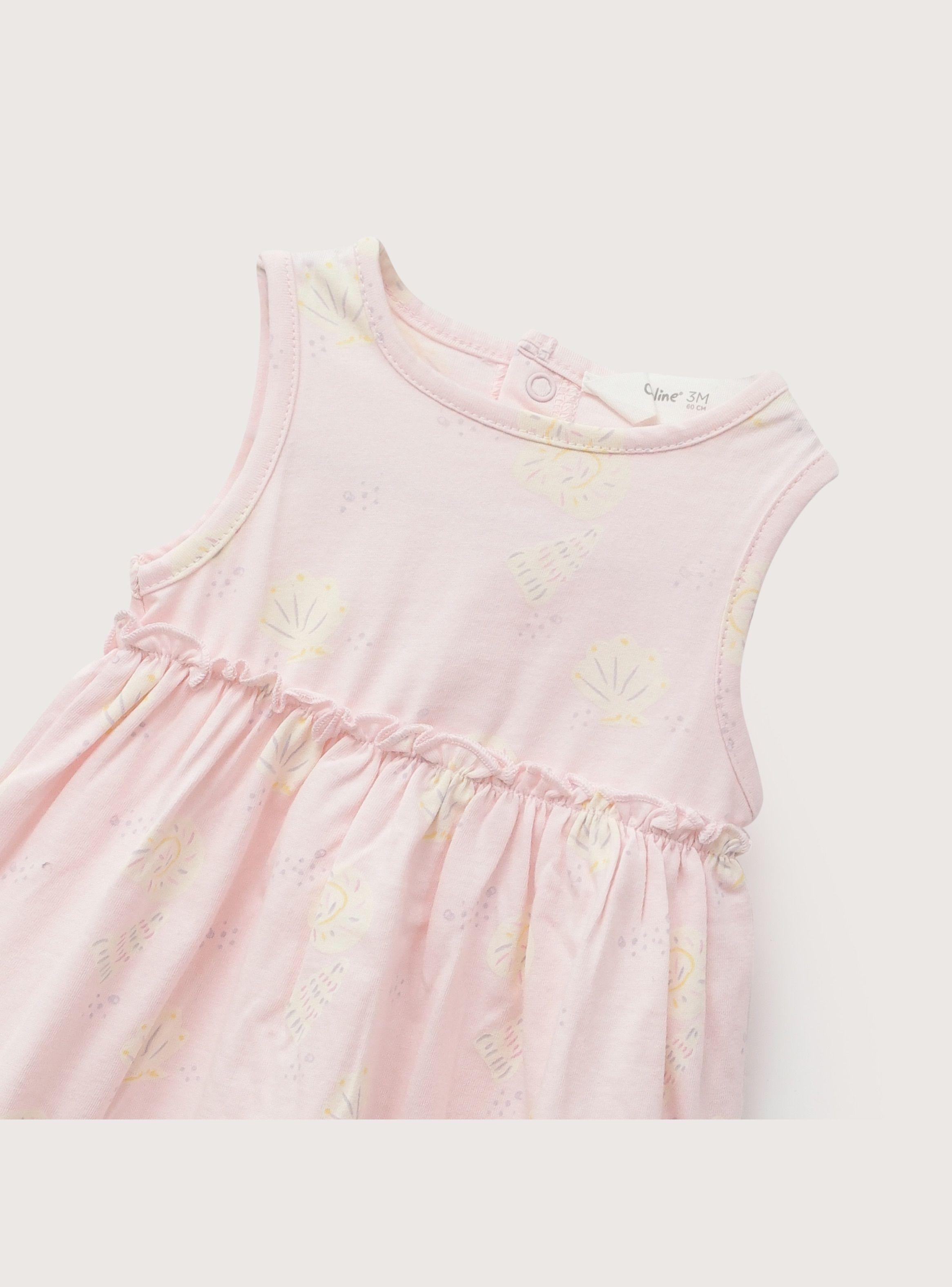 Vestido Rosado Claro Bebe Niña-3