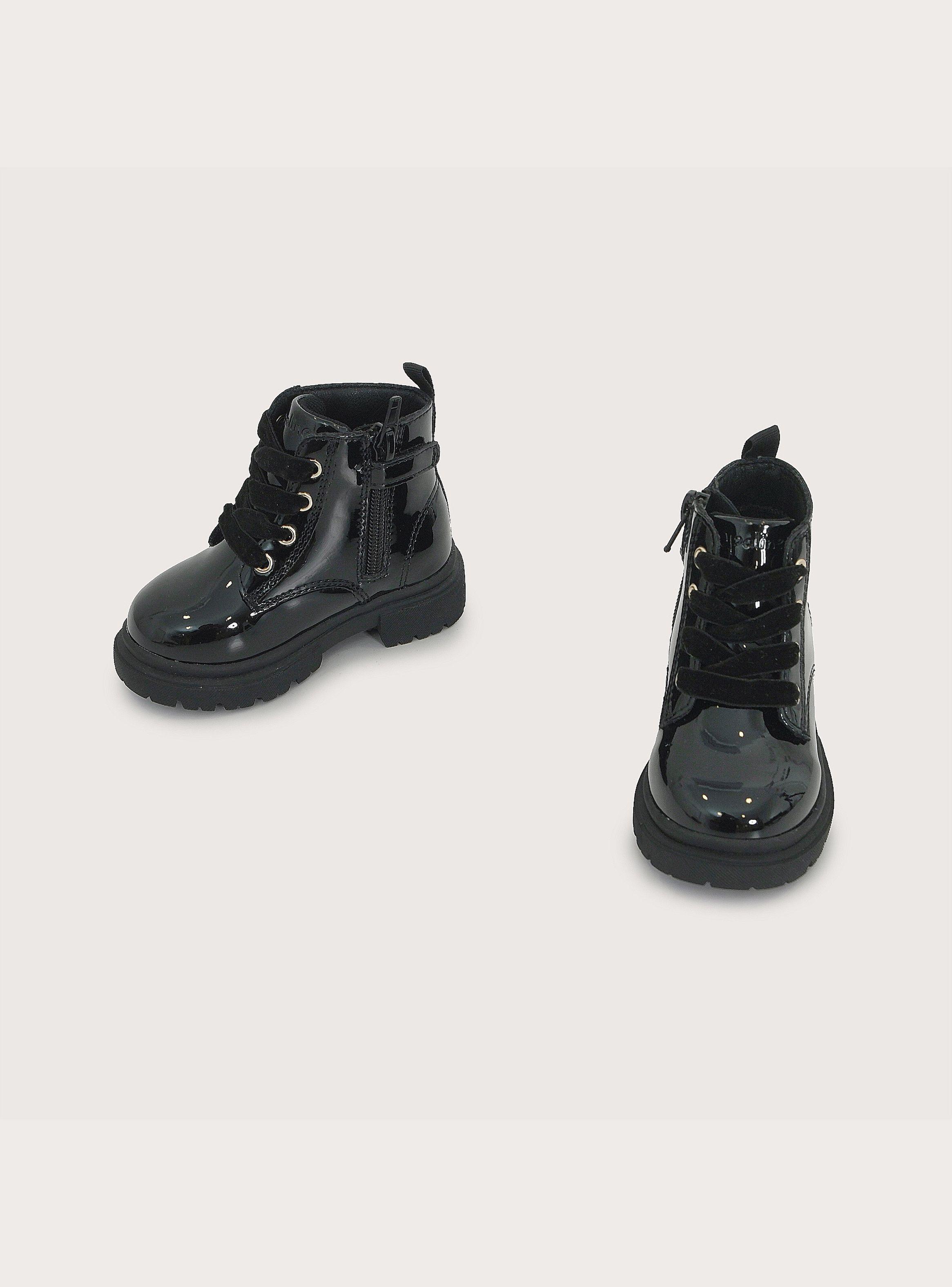 Botín Casual Cordon Negro Niña-3