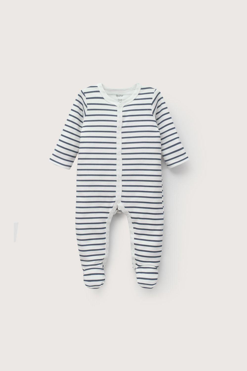 Conjunto 5 piezas azul con estrellas de bebé niño-2