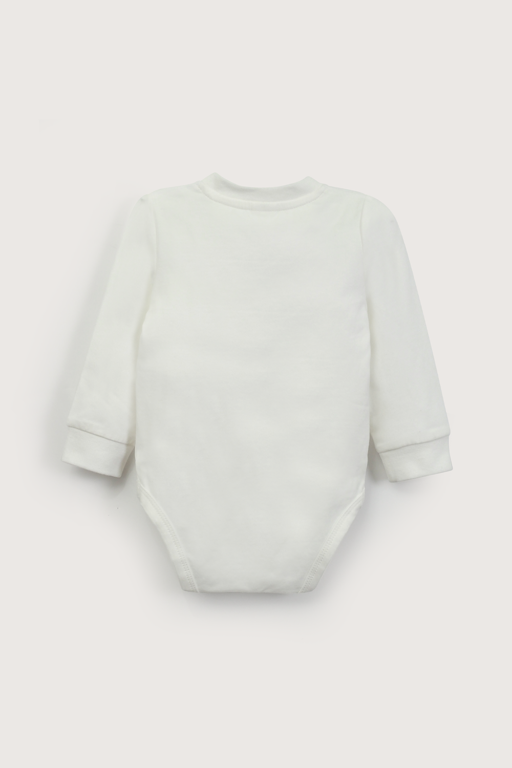 Body blanco con botones de bebé niño-2