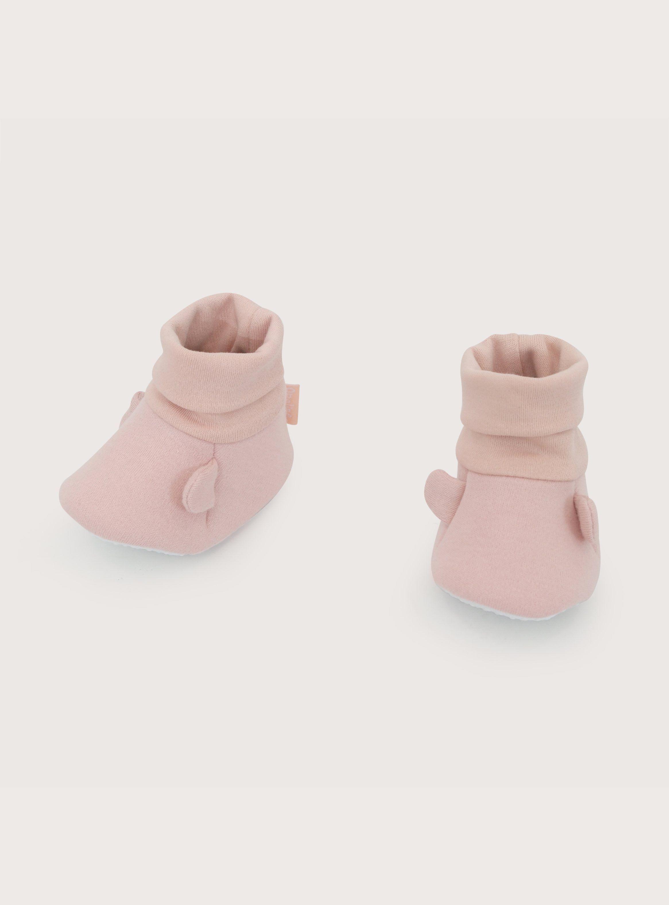 Pantufla Bebe Niña Orejas Rosada-6
