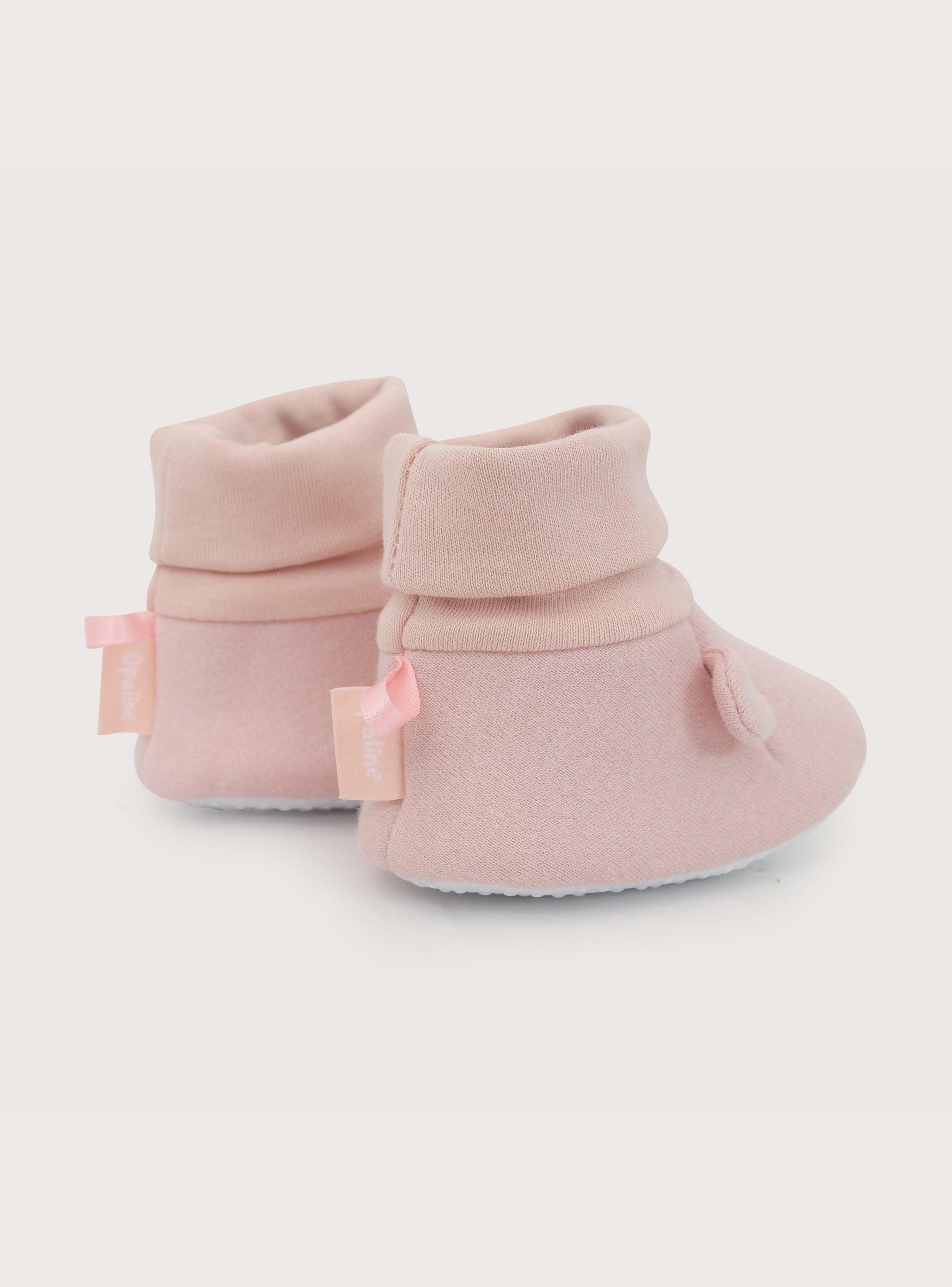 Pantufla Bebe Niña Orejas Rosada-8