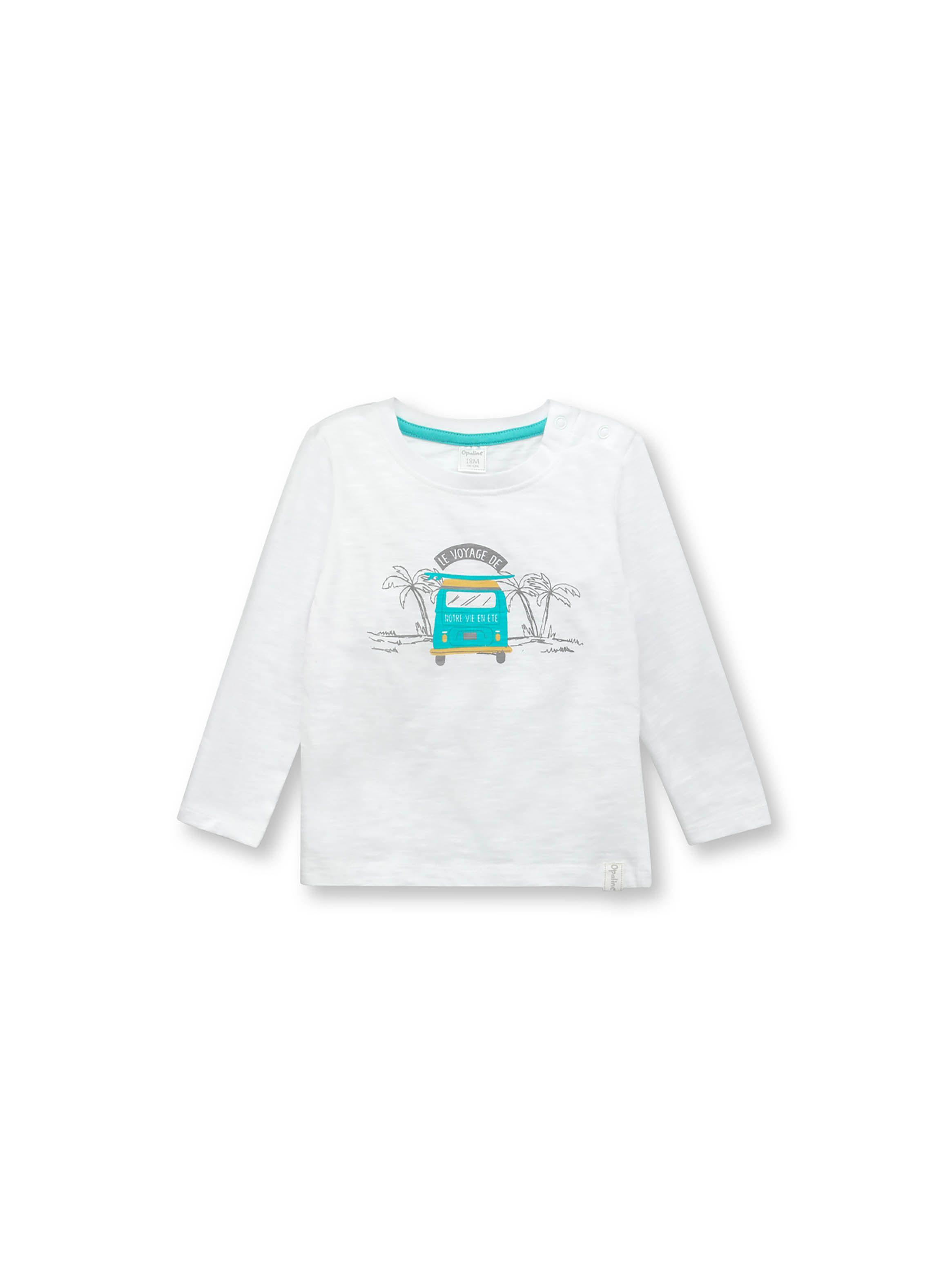 Polera De Niño Esencial Blanco (6M A 4A) Opaline-0