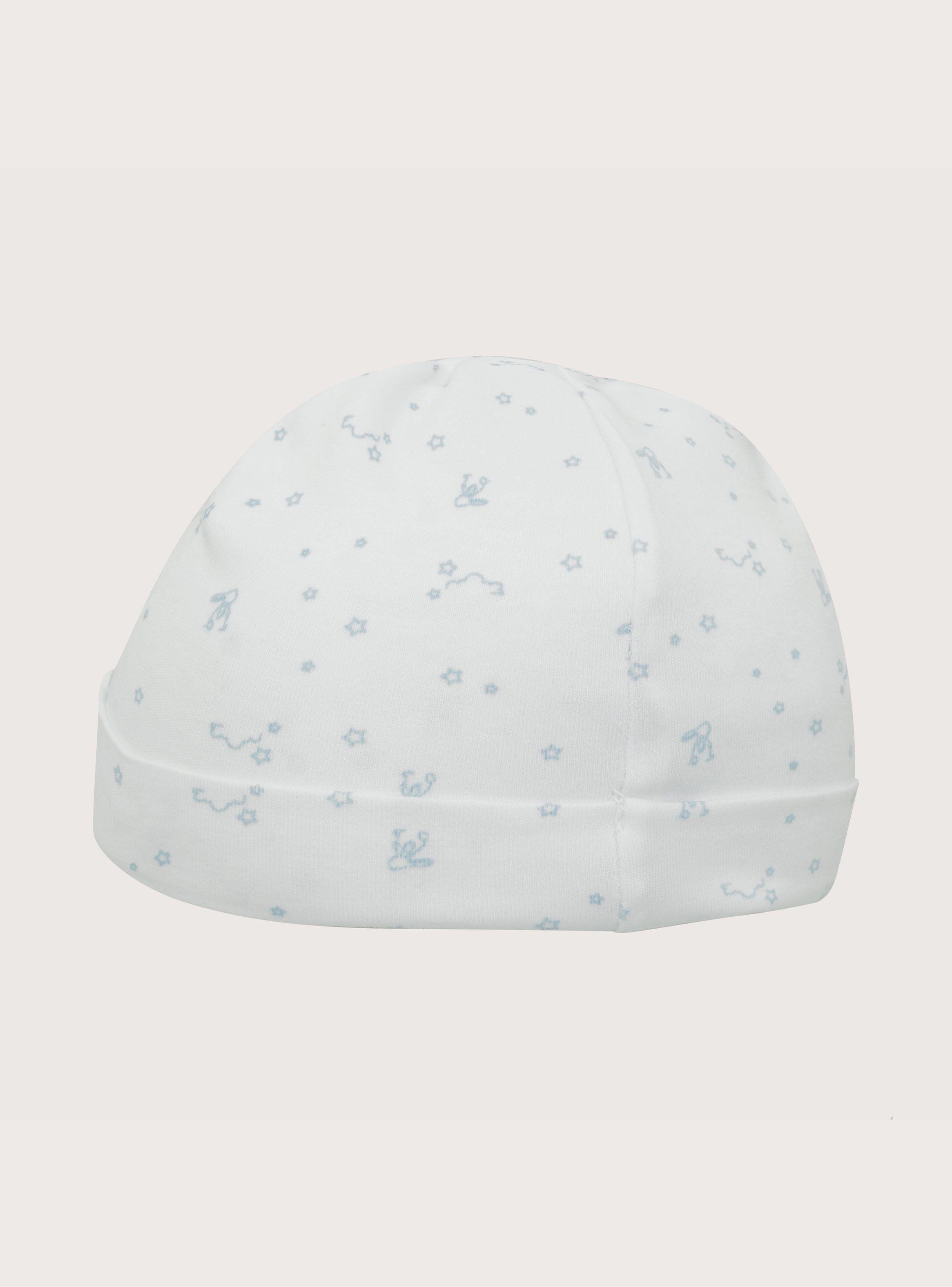 Pack 2 Gorro Ajuar Celeste Bebé Nino-1