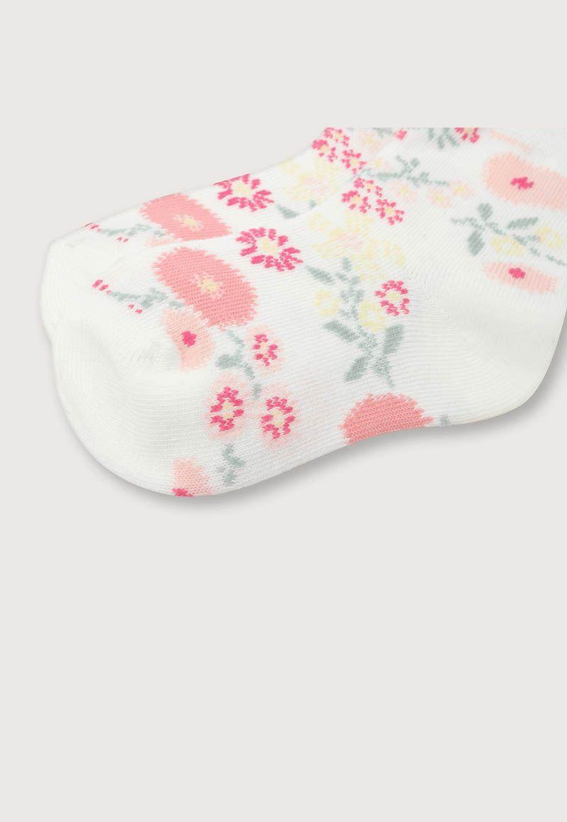 Calcetines de niña s floral Rosado (6M a 6A) OPALINE-5