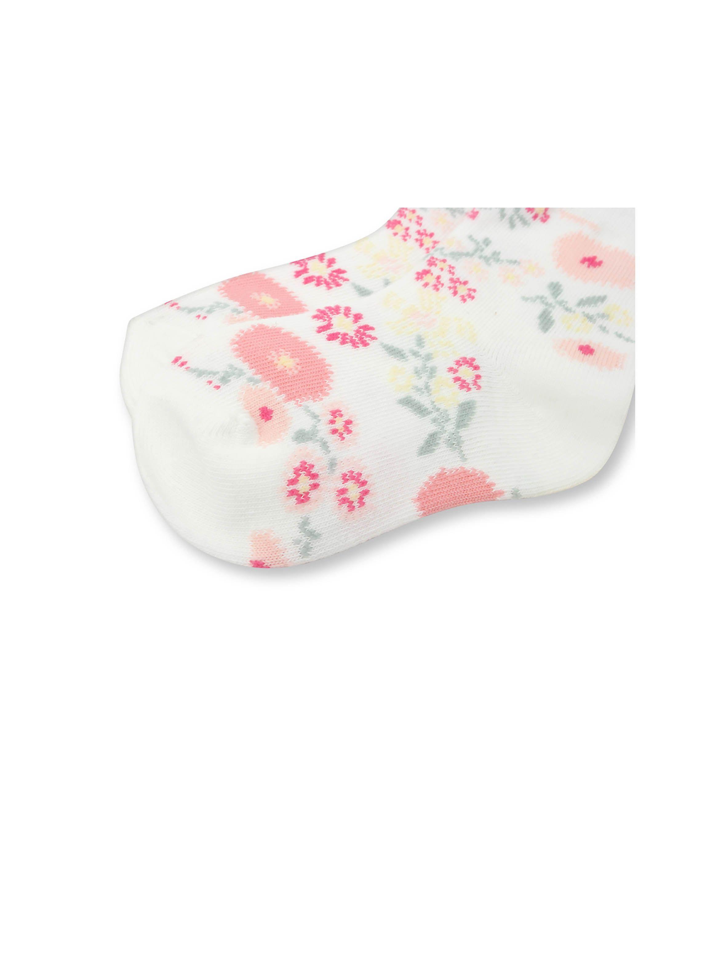 Calcetines de niña s floral Rosado (6M a 6A) OPALINE-1