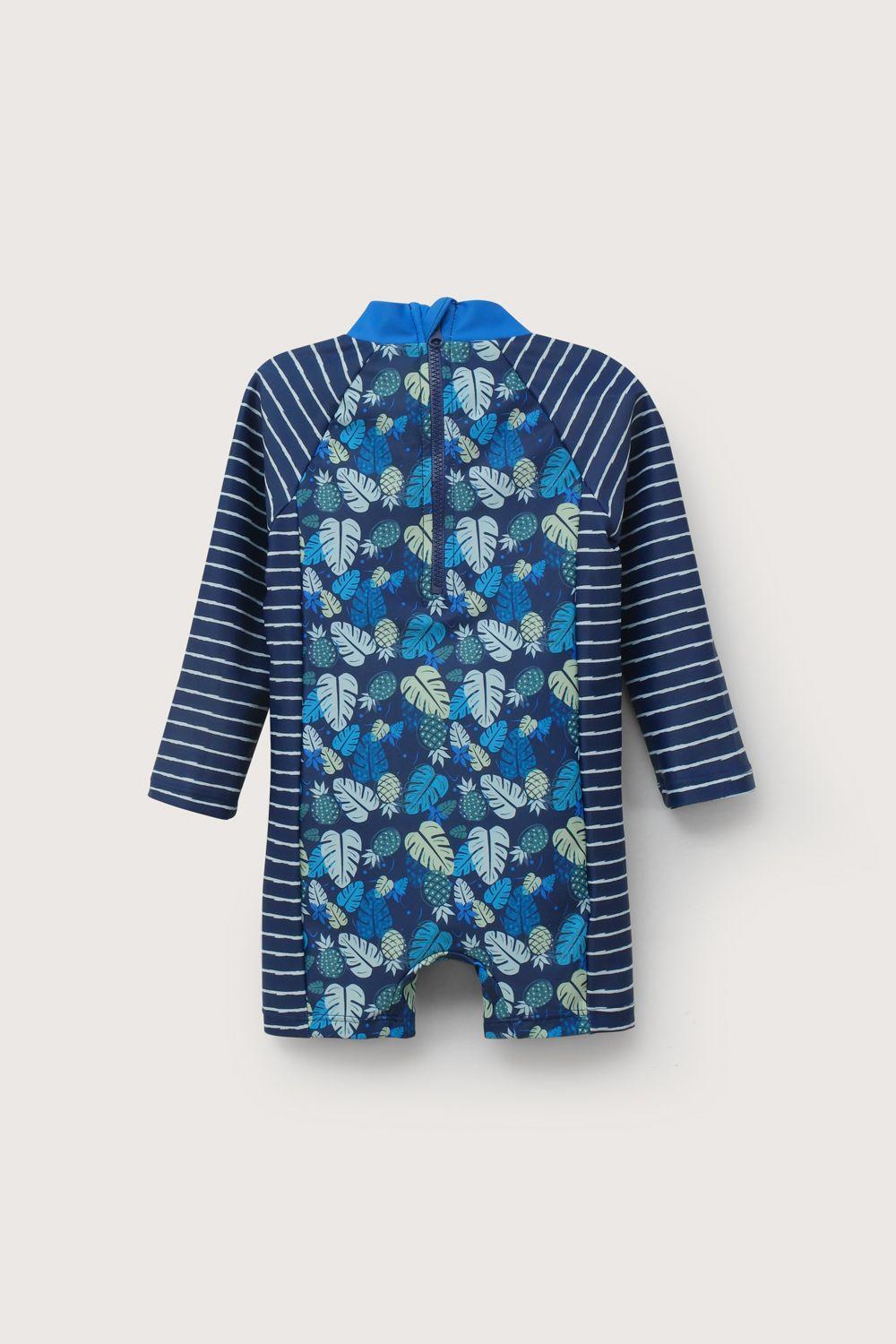 Traje de baño entero azul de niño-2