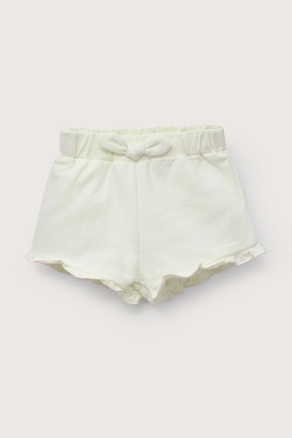 Short amarillo de bebé niña-1