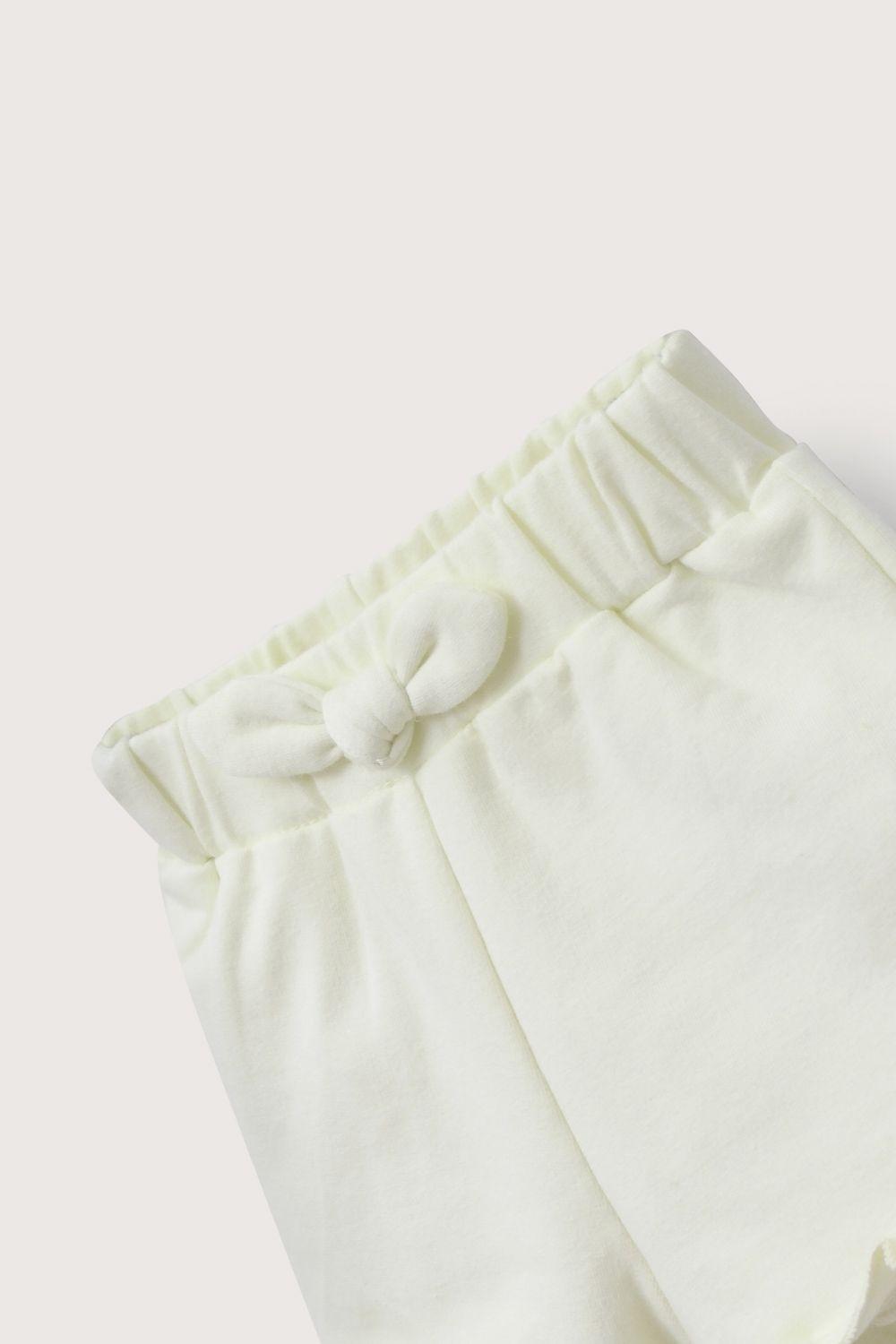 Short amarillo de bebé niña-3