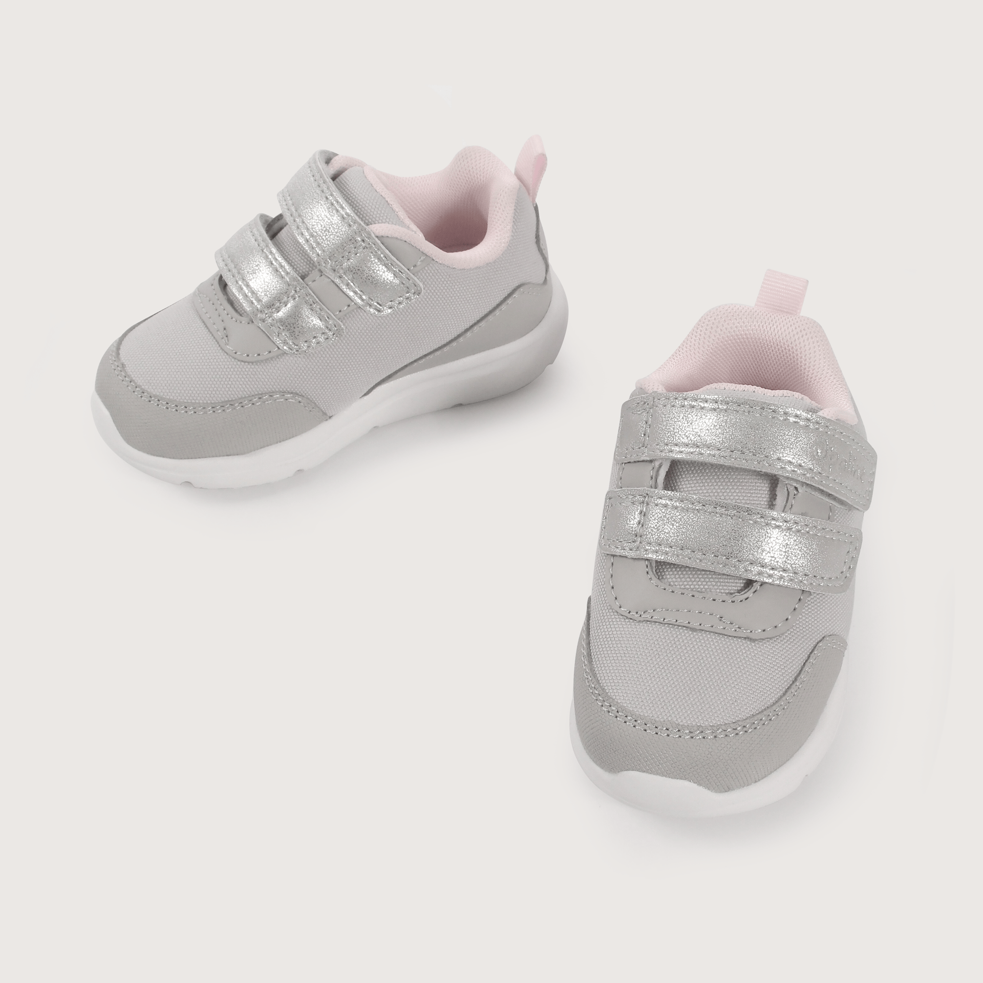 Zapatilla deportiva gris de niña-3