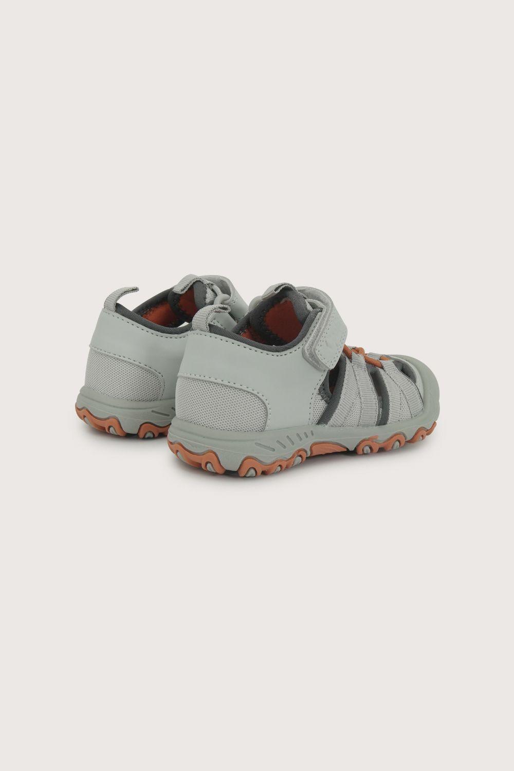 Sandalia outdoor gris de niño velcro-4