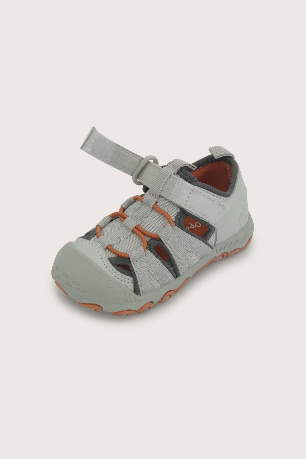 Sandalia outdoor gris de niño velcro-5