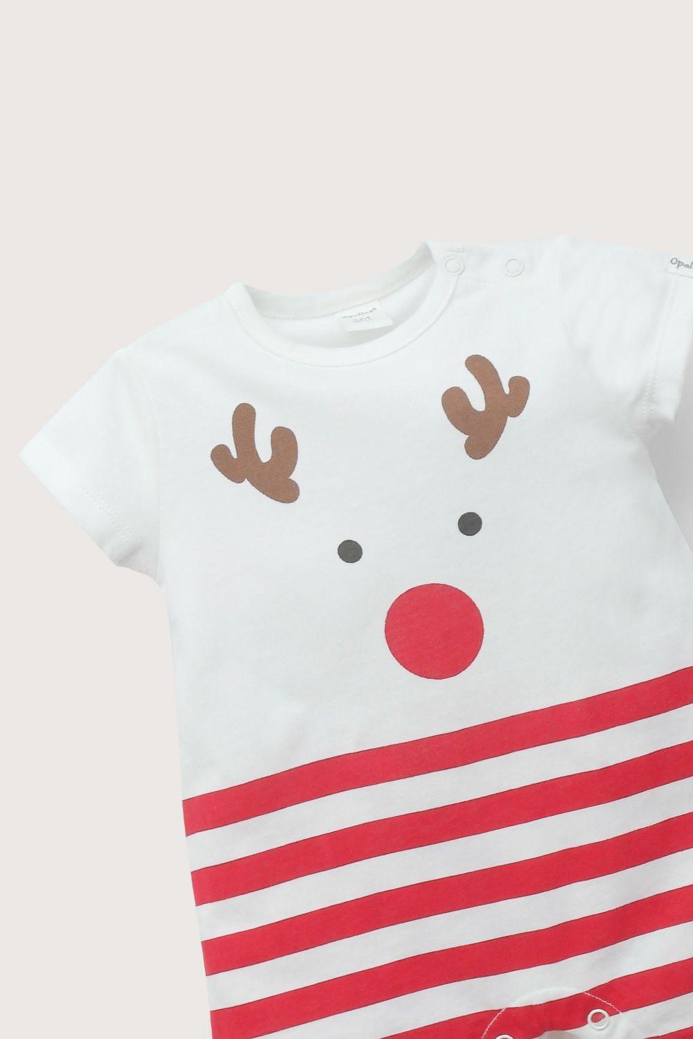 Bombacho rojo navidad de bebé-3