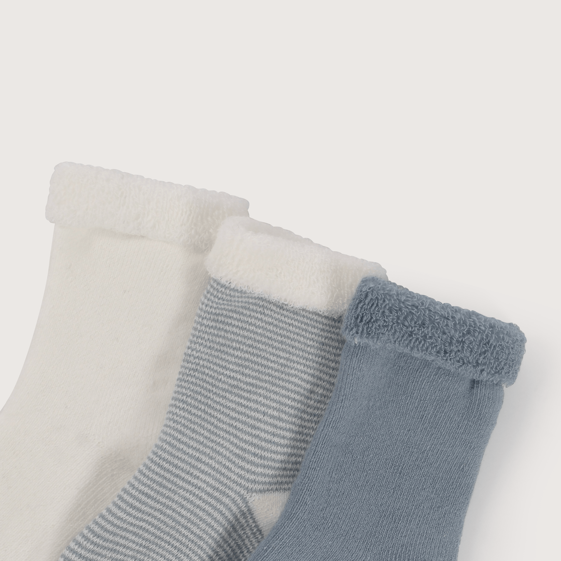 Pack de 3 calcetines azul de bebe-2