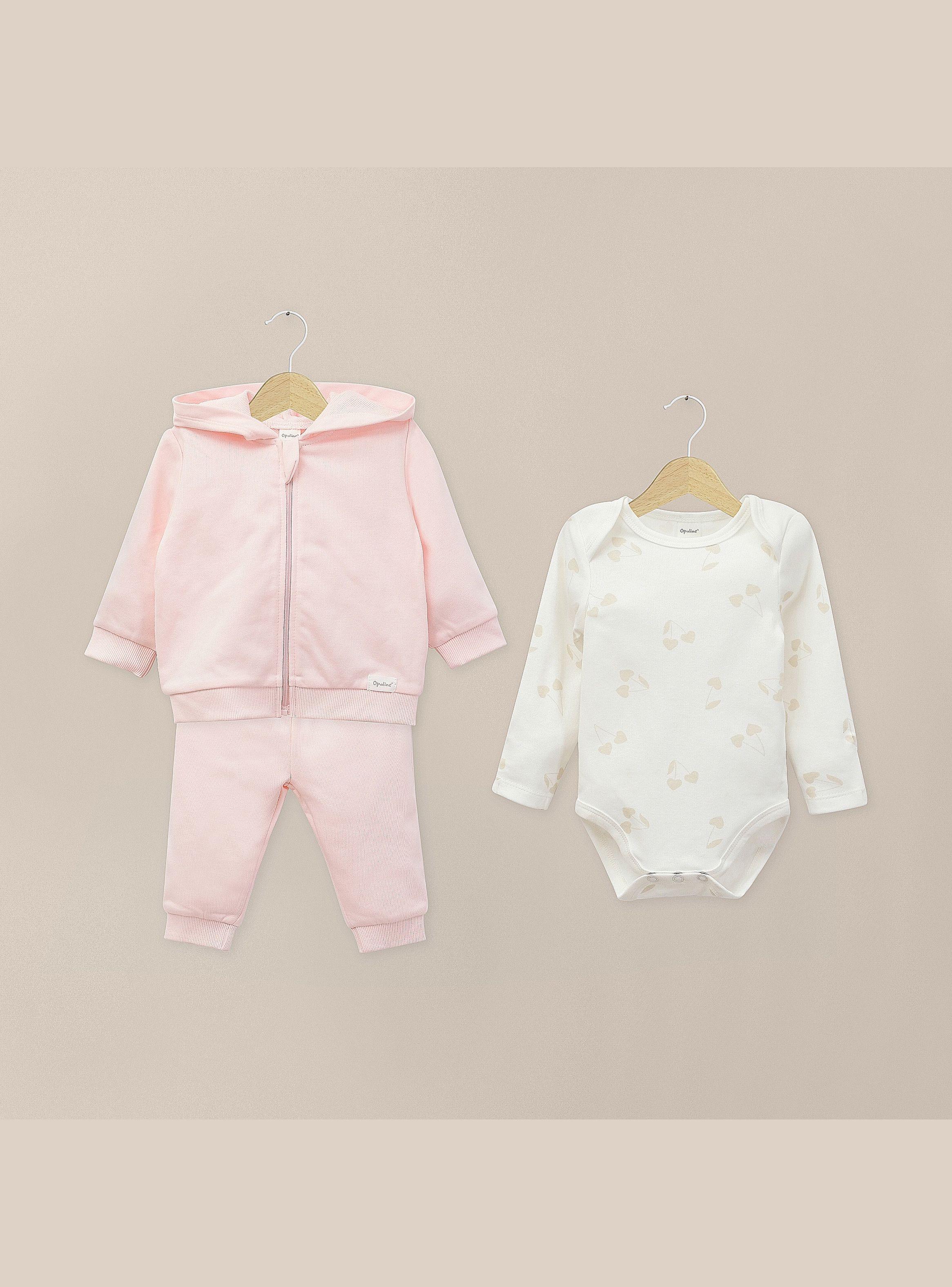 Conjunto De Vestir Bebe Niña Rosado-0