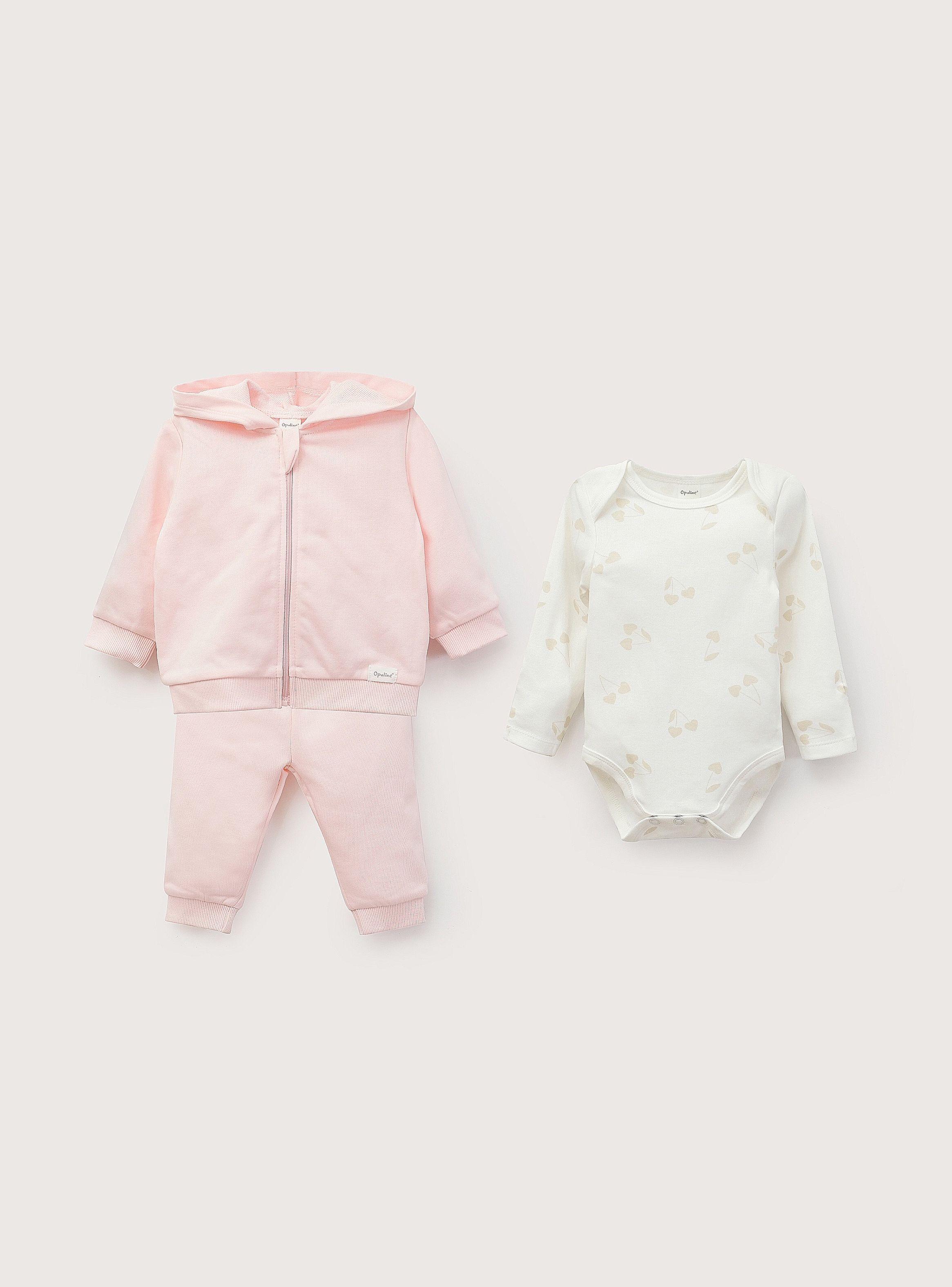 Conjunto De Vestir Bebe Niña Rosado-1