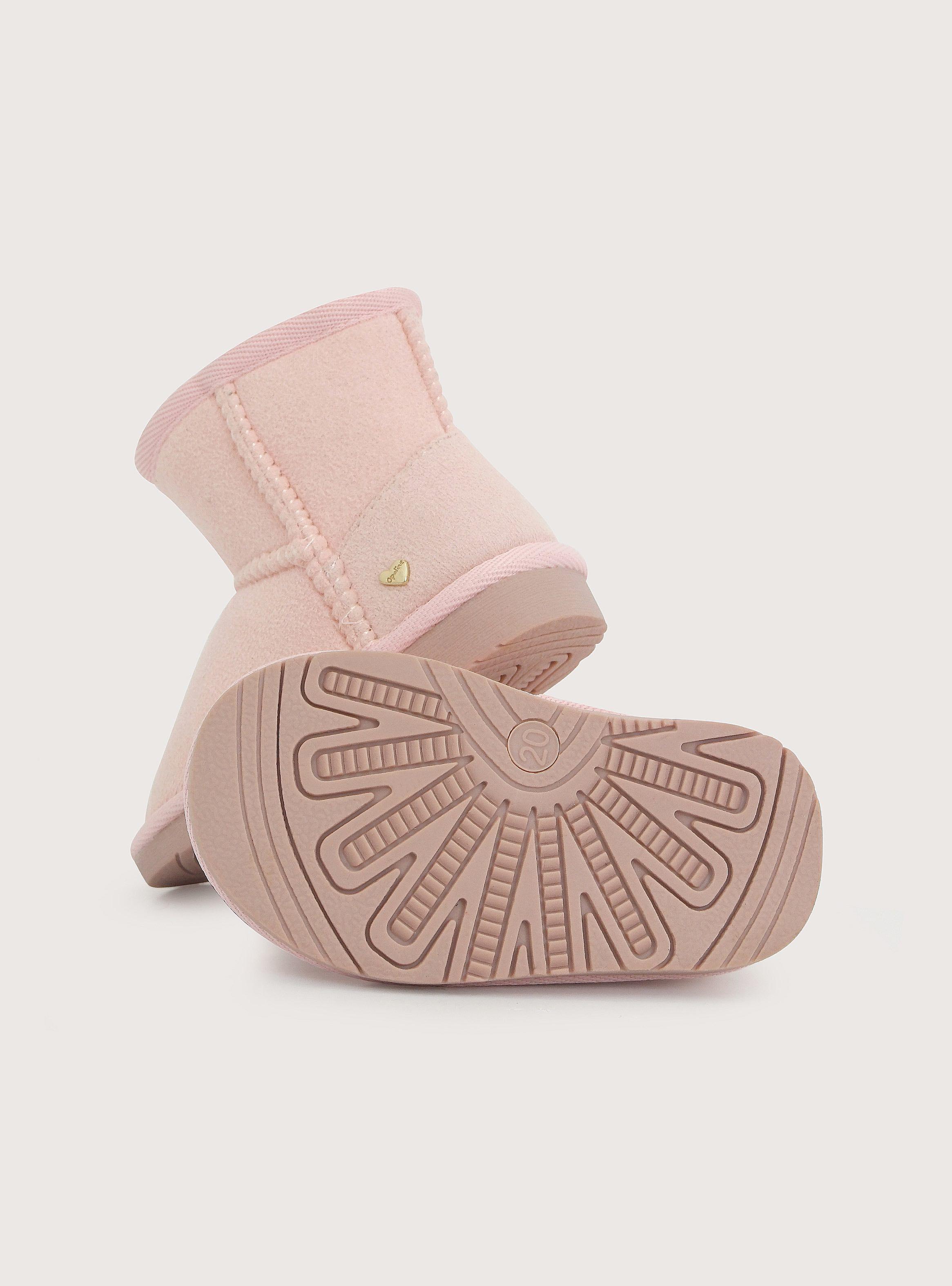 Botín Peludo Casual Rosado Niña-2