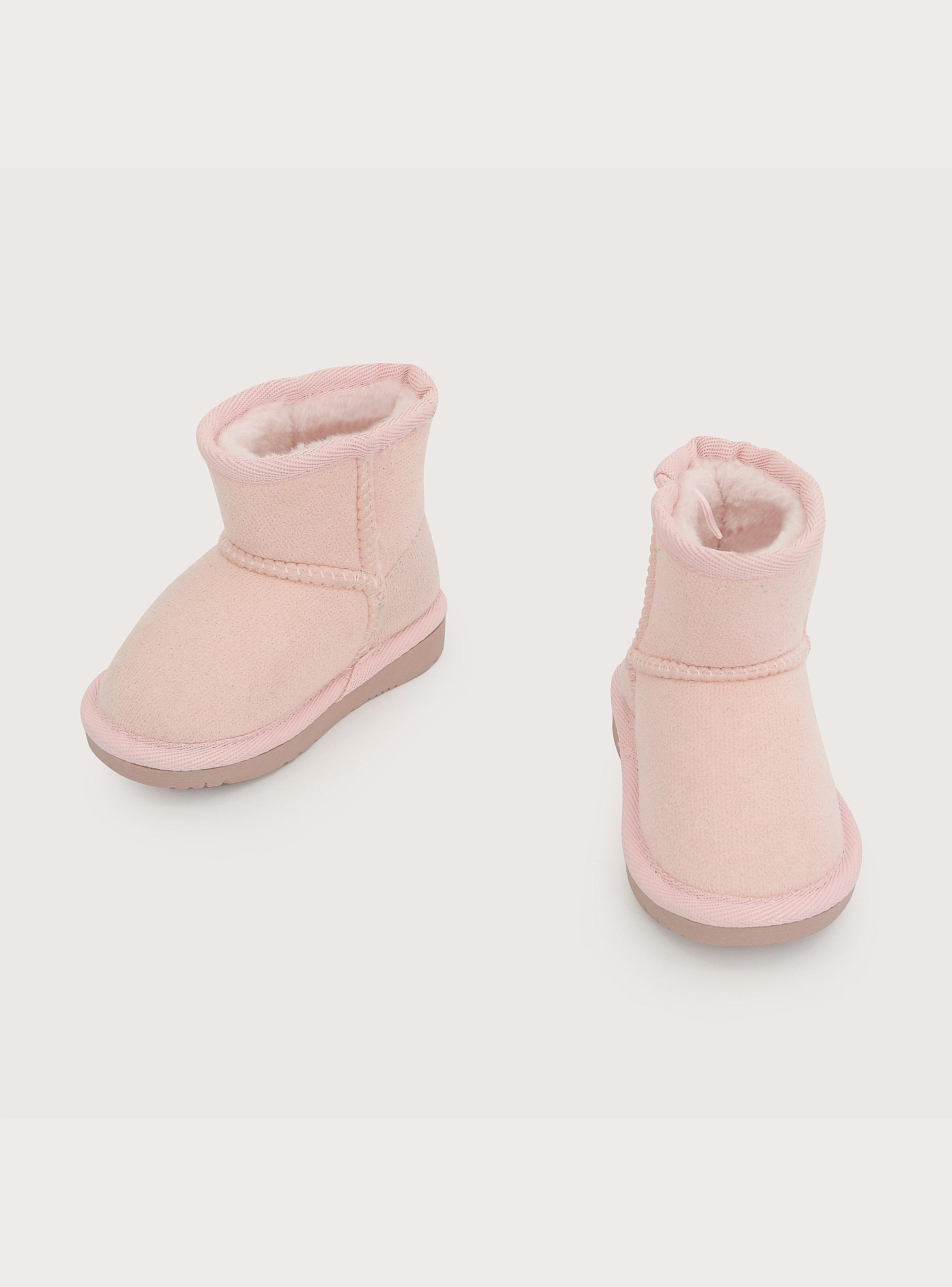Botín Peludo Casual Rosado Niña-3